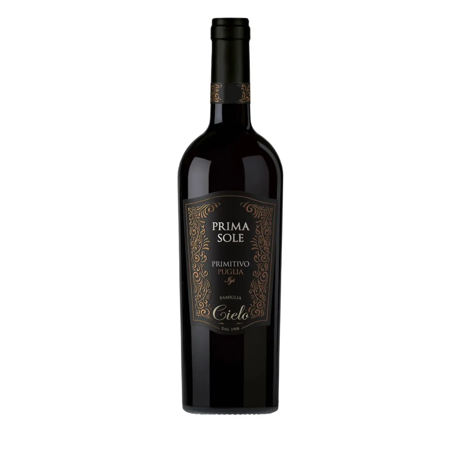 Raud. sausas vynas CIELO PRIMITIVO, 0,75l