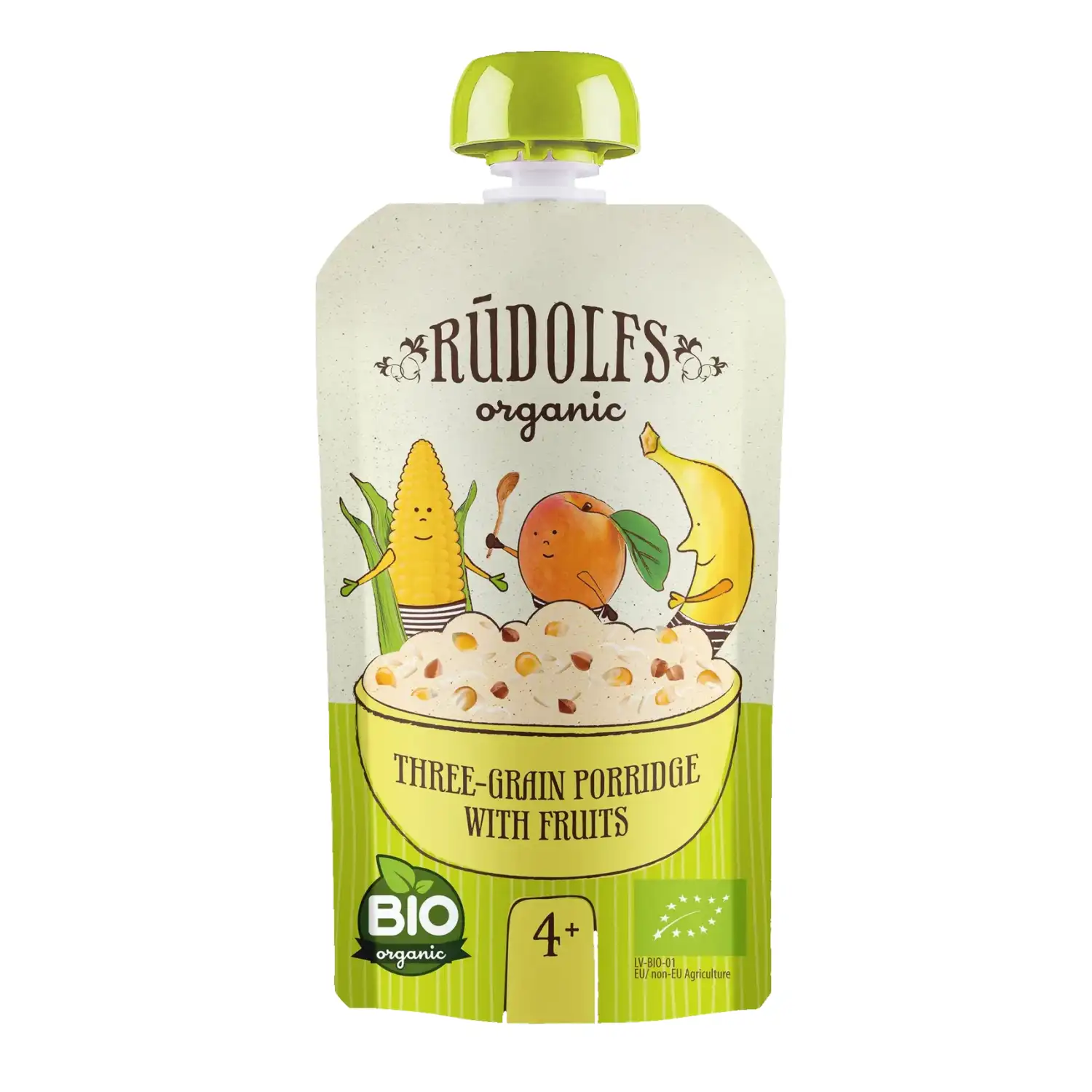 Trīsgr.Putra Rūdolfs Bio Ar Augļ.,110g