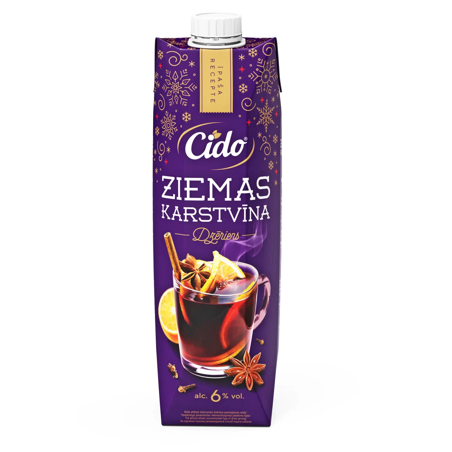 Karstvīna dzēriens Cido 6% 1l