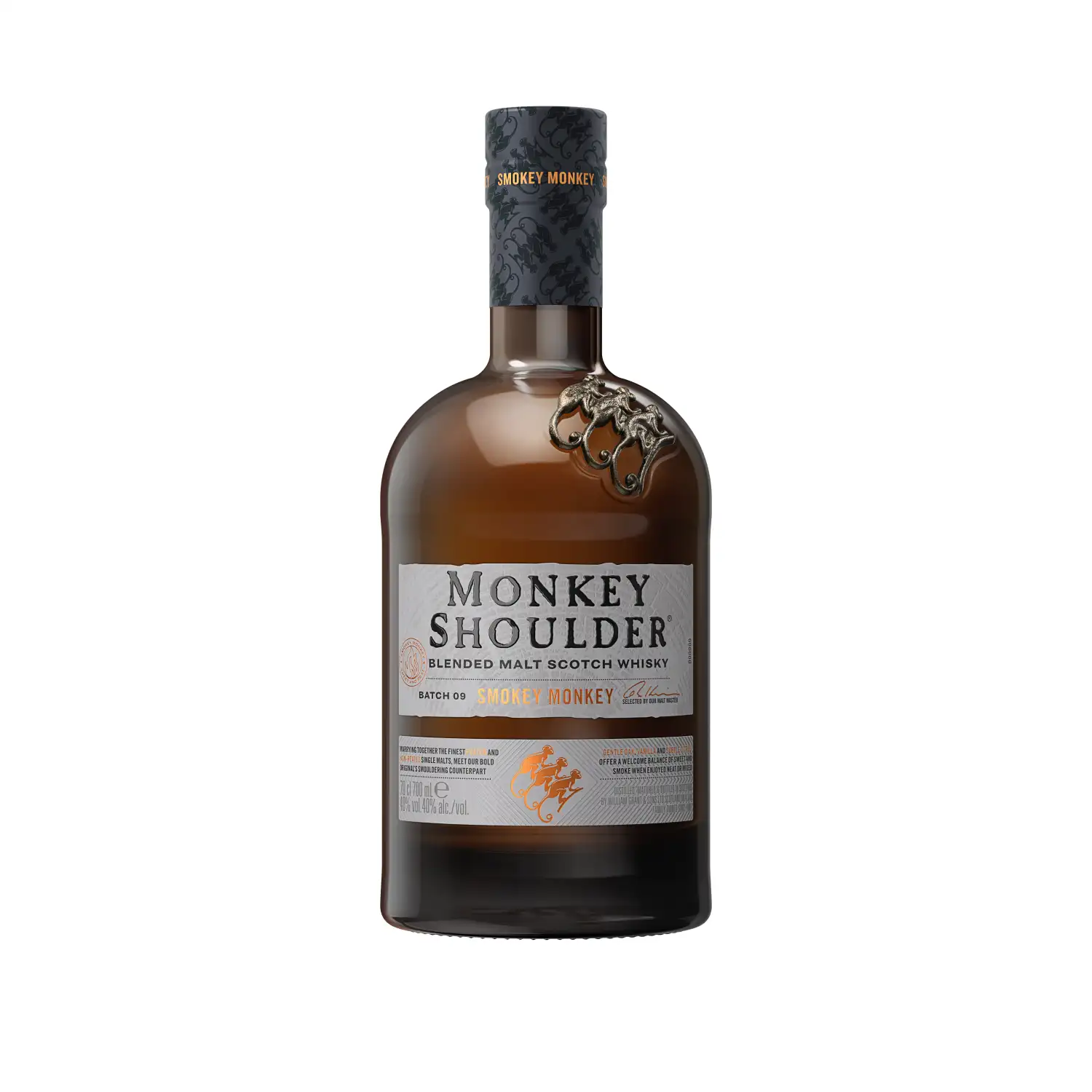 Viskis MONKEY SHOULDER SMOKEY, 40 %, 0,7l