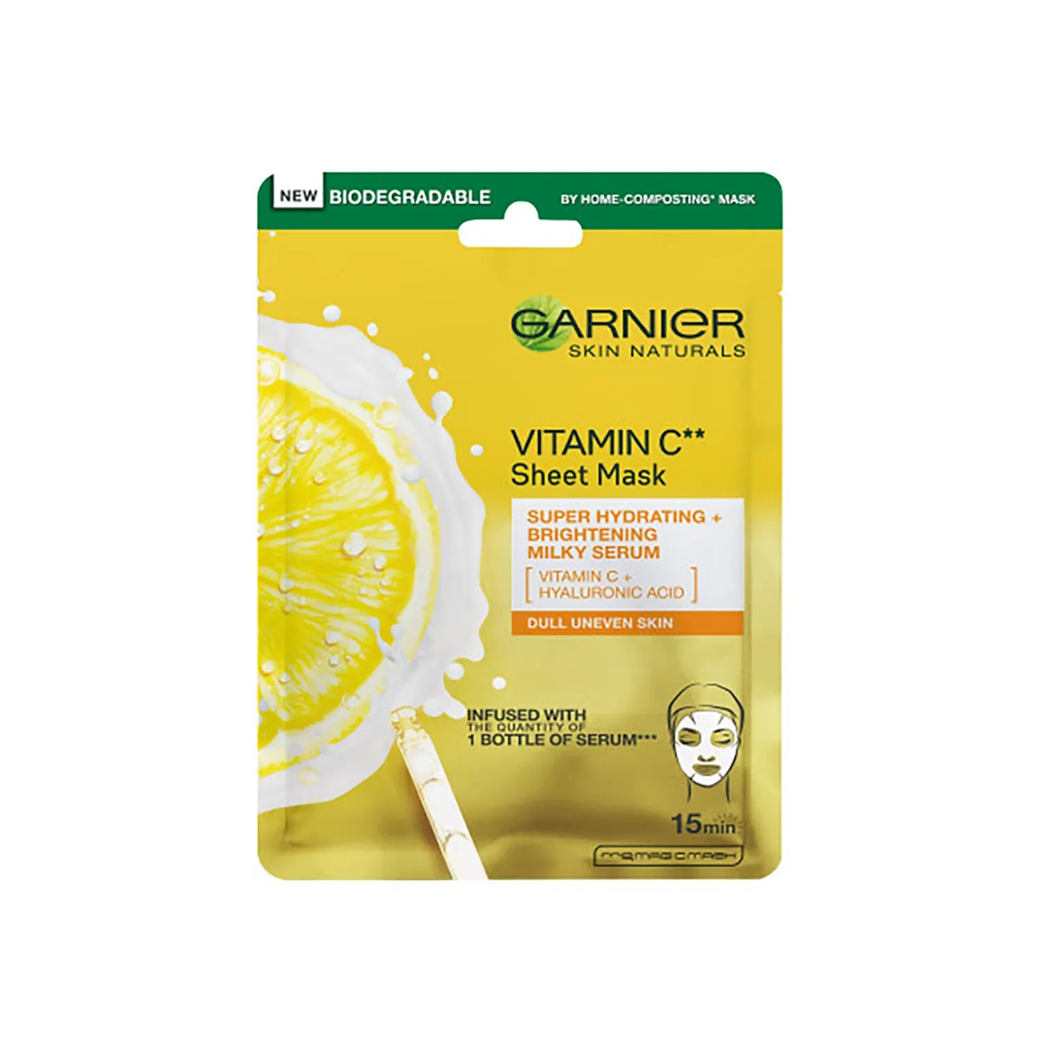 Odą drėk., švies. lakštinė kaukė GARNIER
