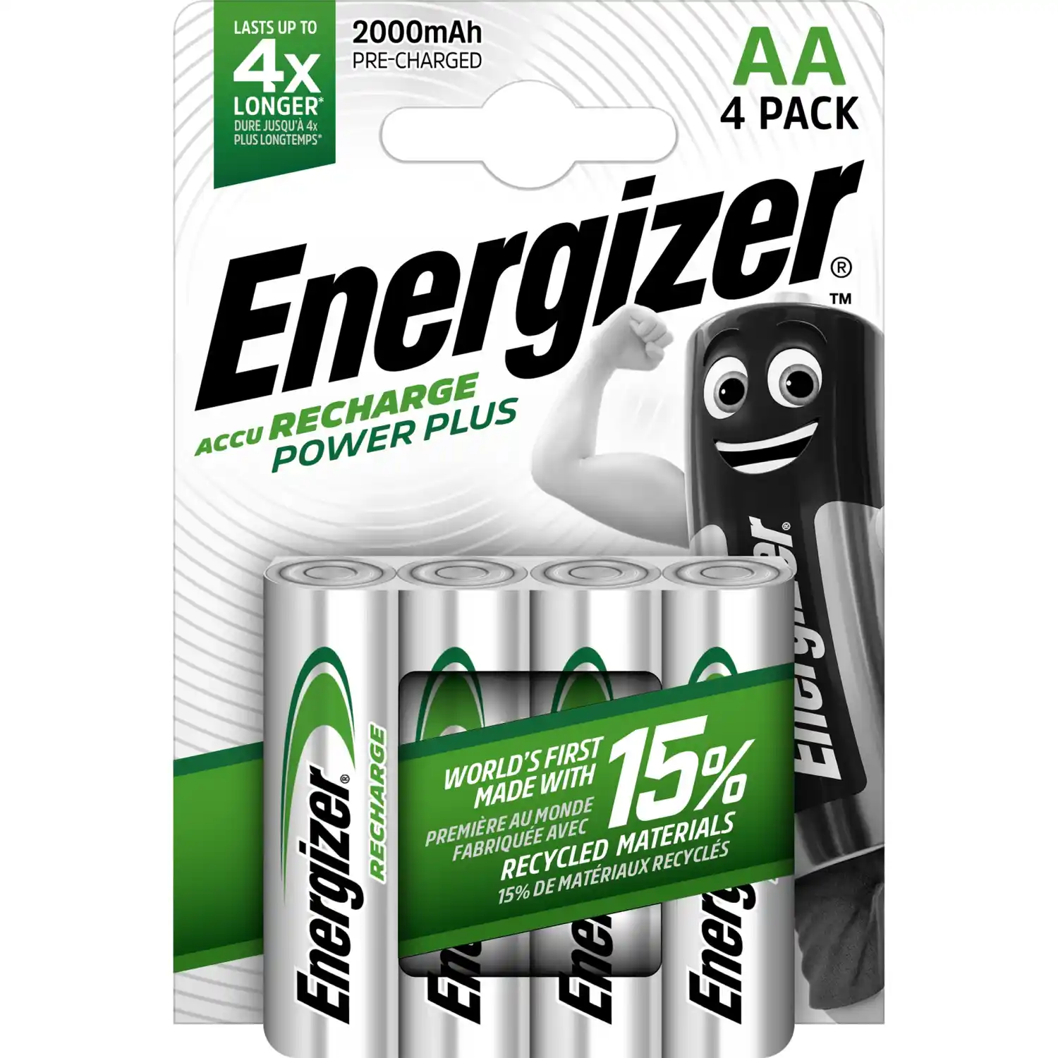 Uzlād. baterija Energizer AA CPH4 4 gab