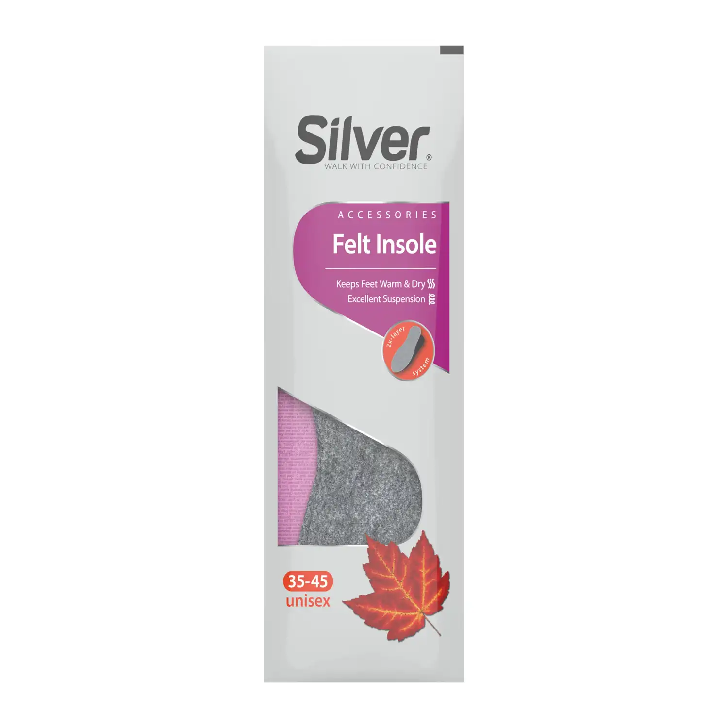 Sisetald Silver Felt 25-45