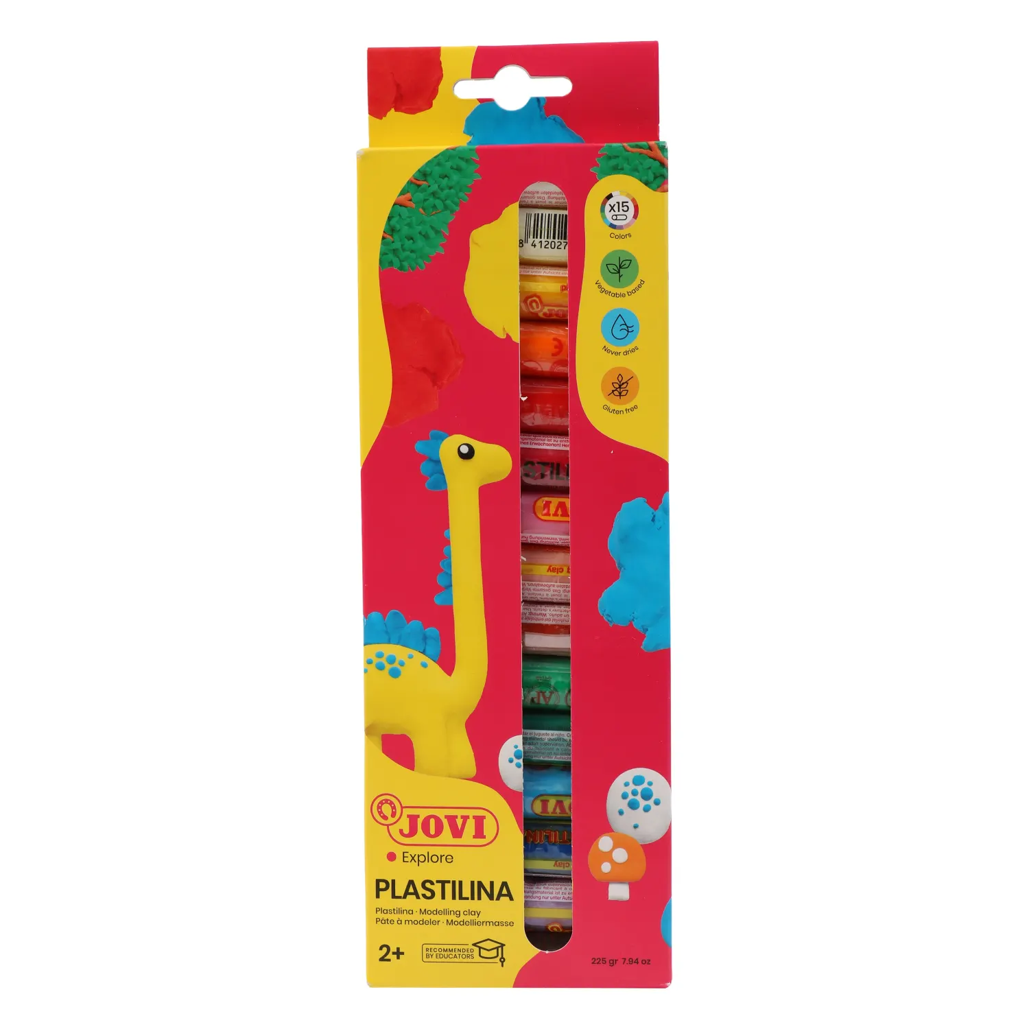 Plastilīns Jovi 15gab, 15 g, BS26