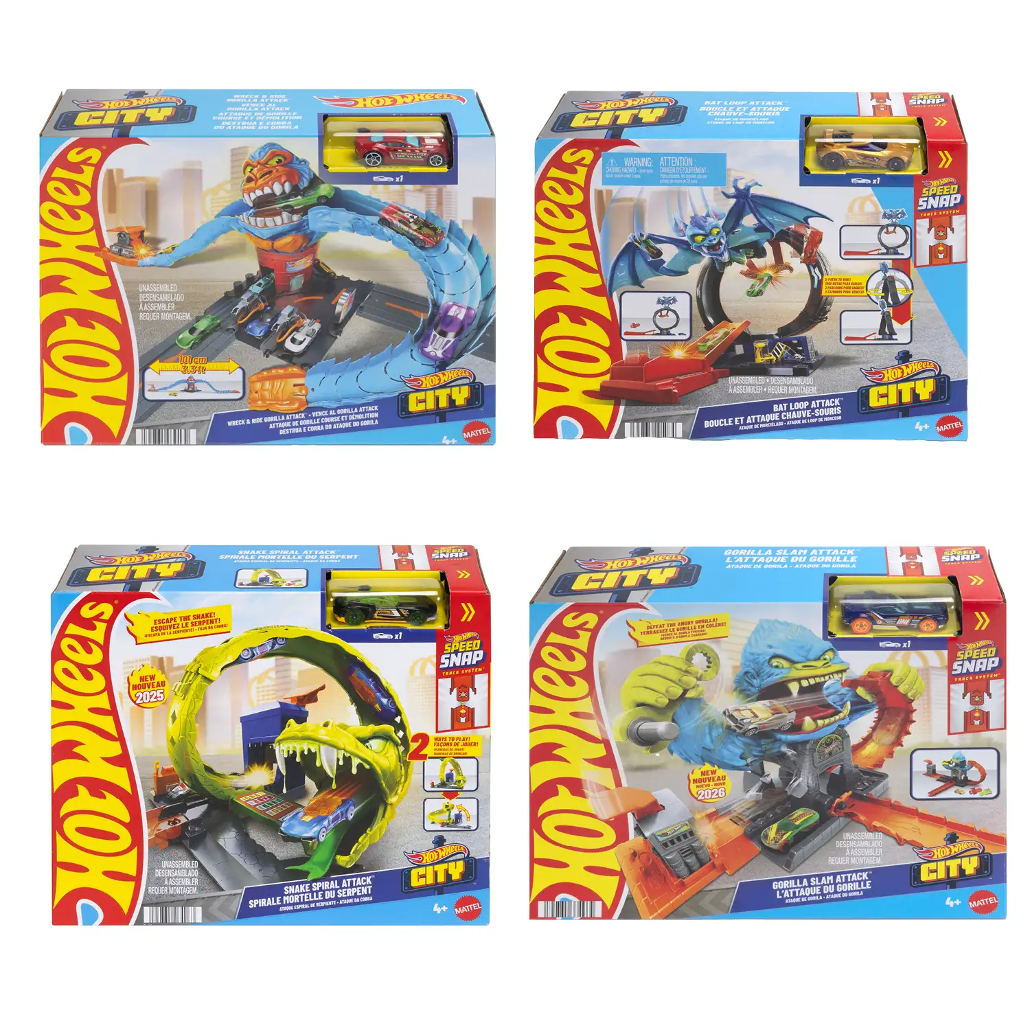 R/l Hot Wheels City trases posms