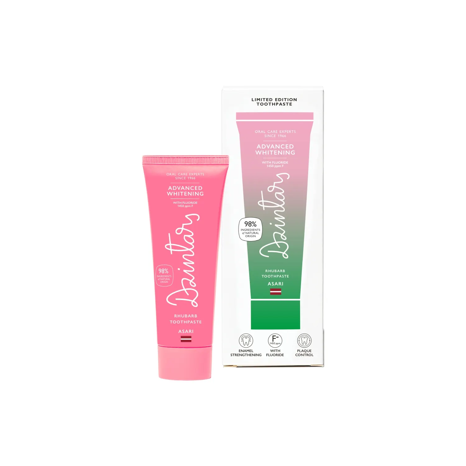 Zobu pasta Dzintars Asari rabarberu 75ml