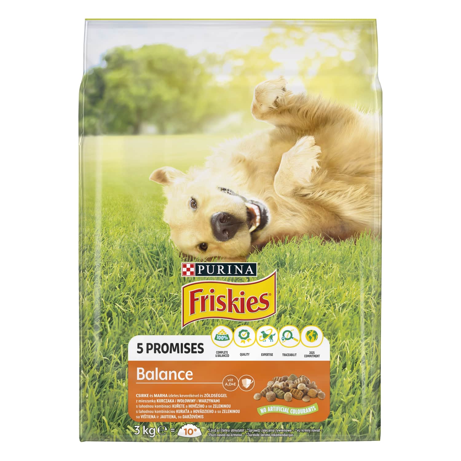 Suņu barība Friskies ar vistas gaļu 3kg