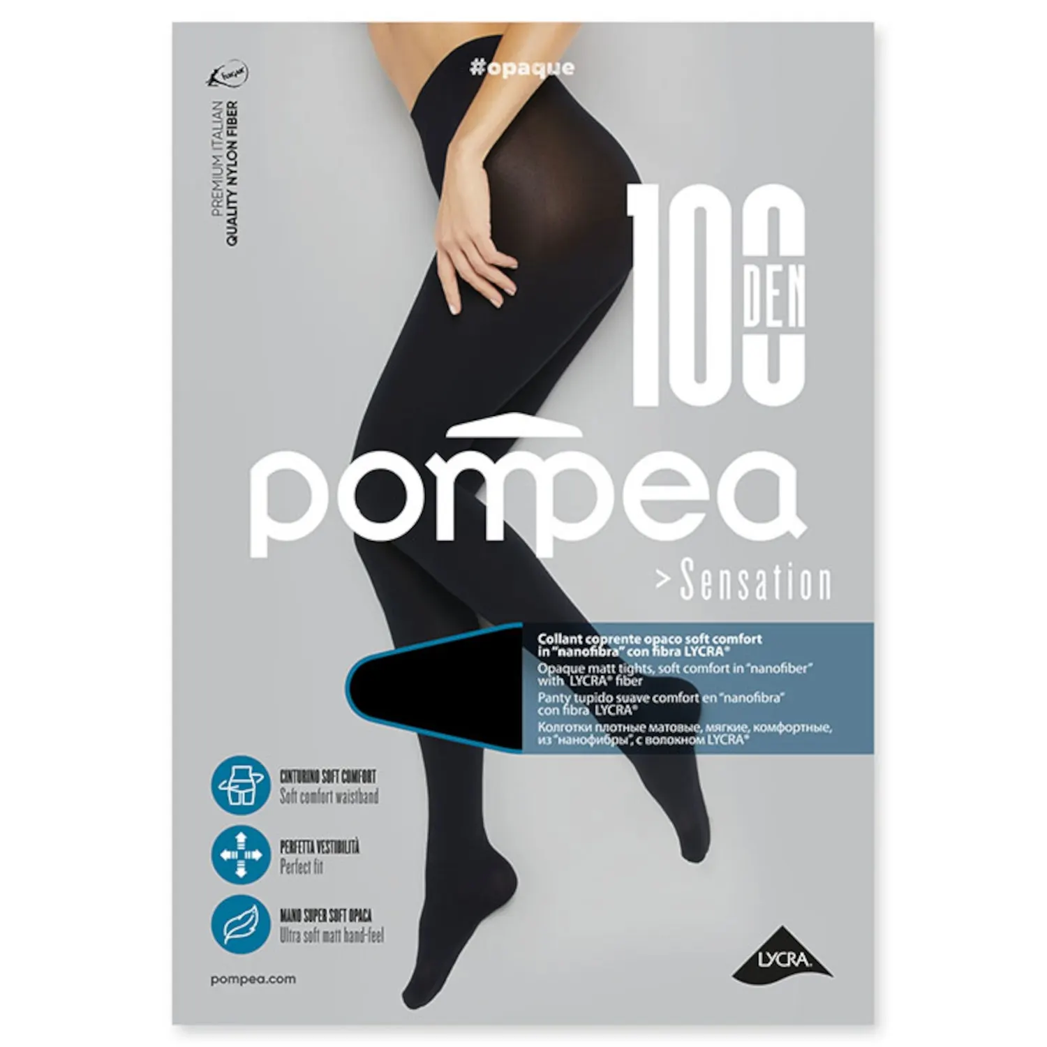 Naiste sukkpüksid Pompea Sensation 100 nero 3