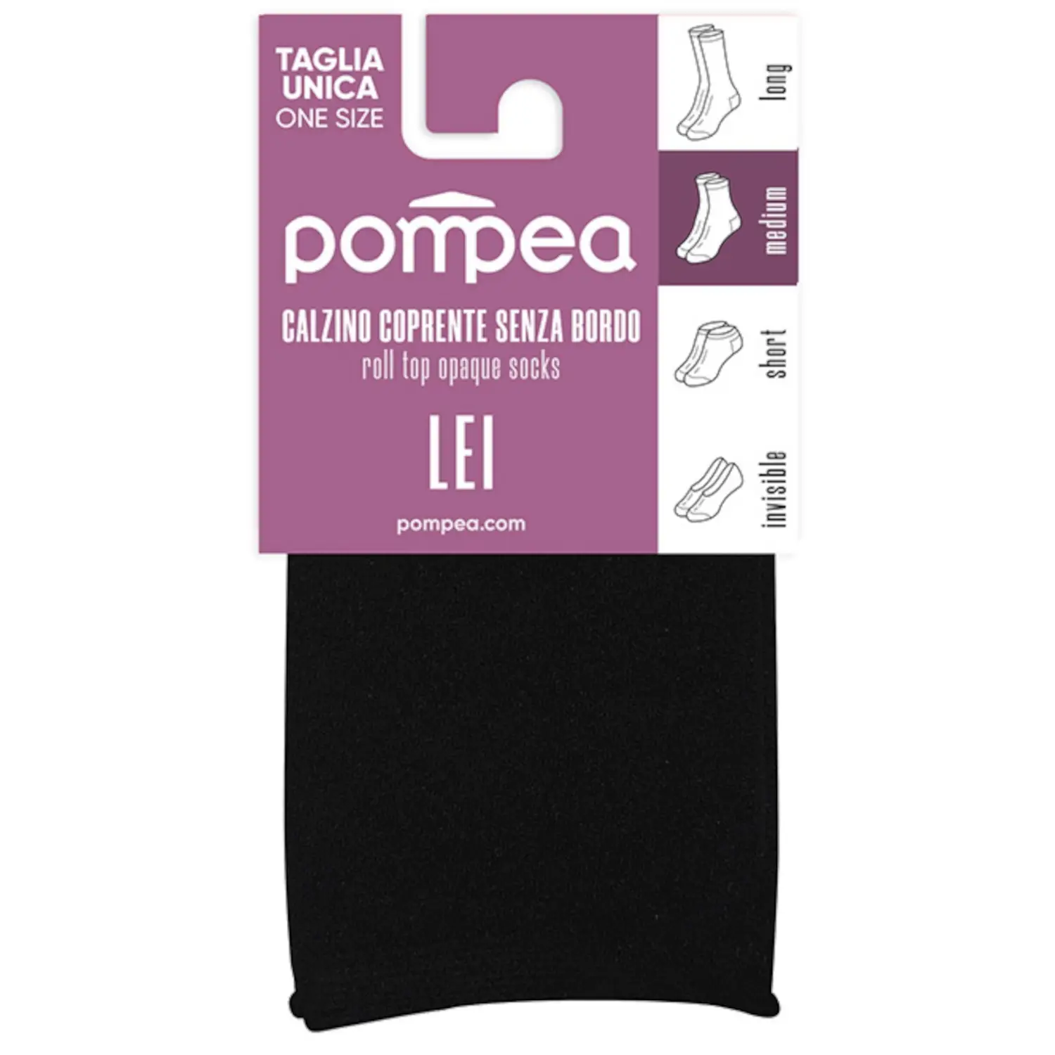 Naiste sokid Pompea Coprente 100 nero