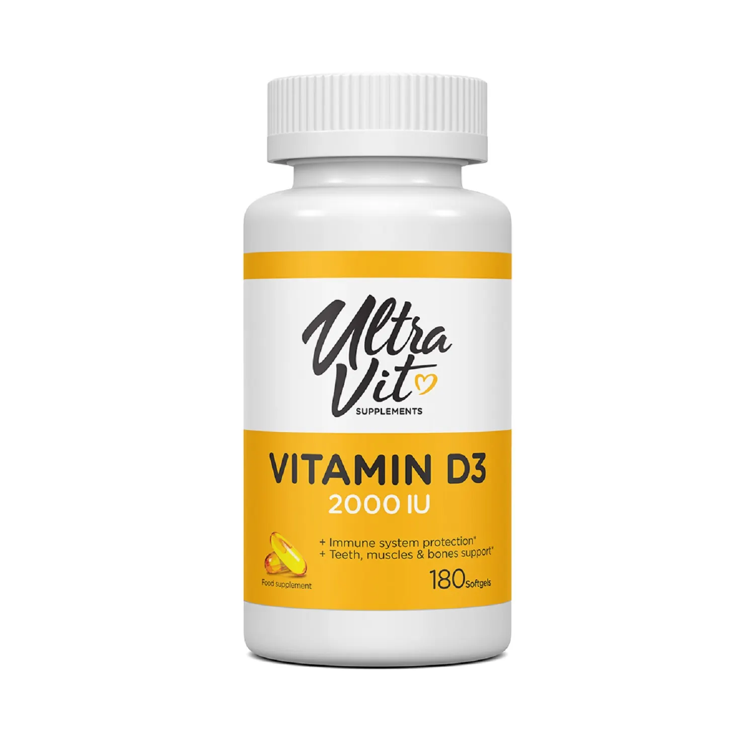 Toidulisand Vitamin D3 2000 IU 180tk Ultravit