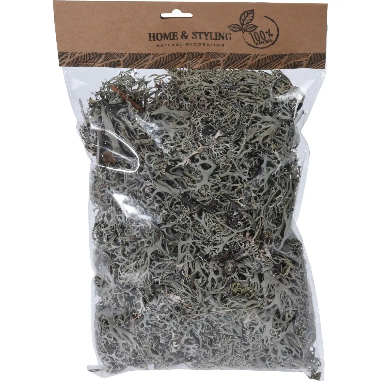 Pilkos dekoratyvinės samanos, 100 g, HW26