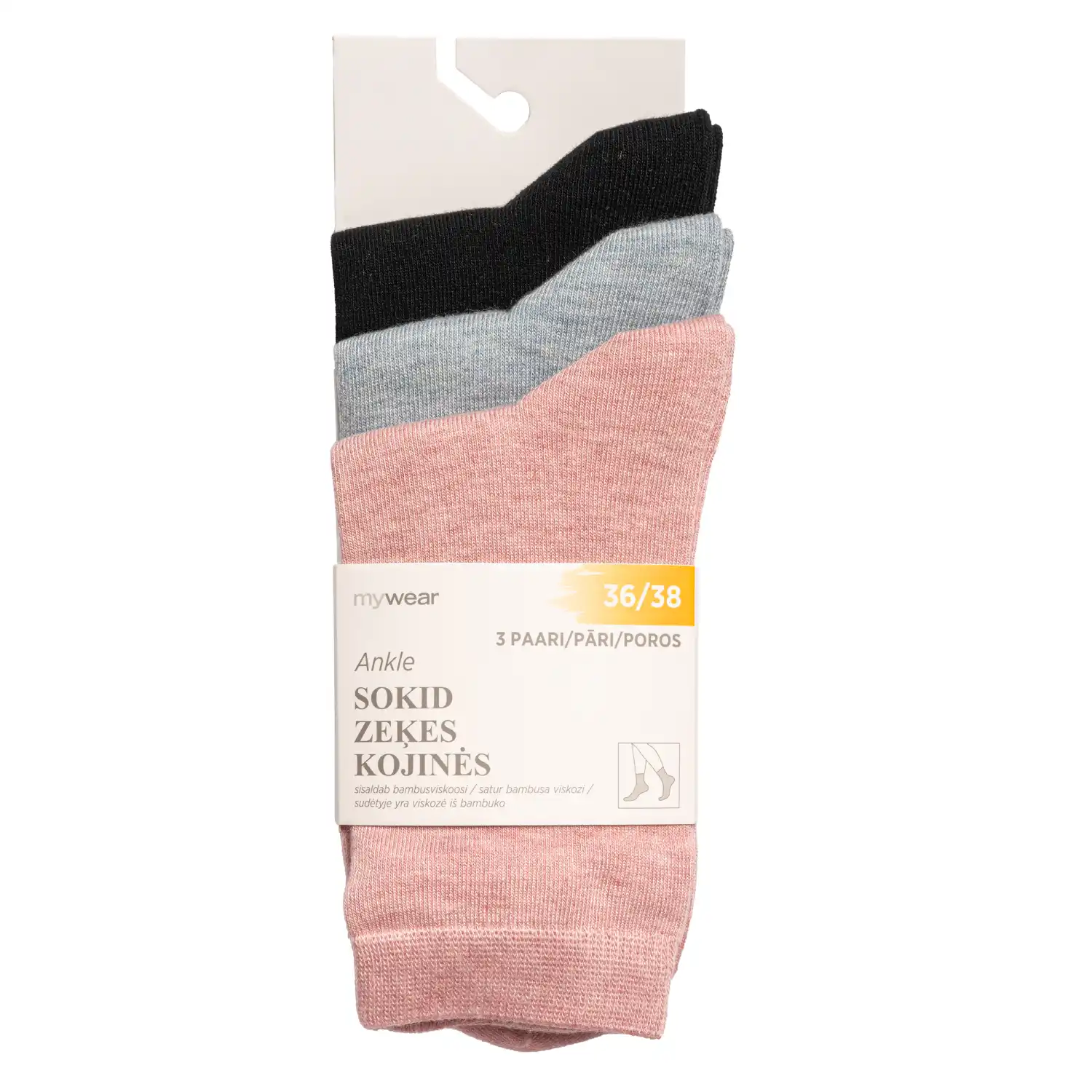 Kojinės MYWEAR, 36 / 38, 3 poros