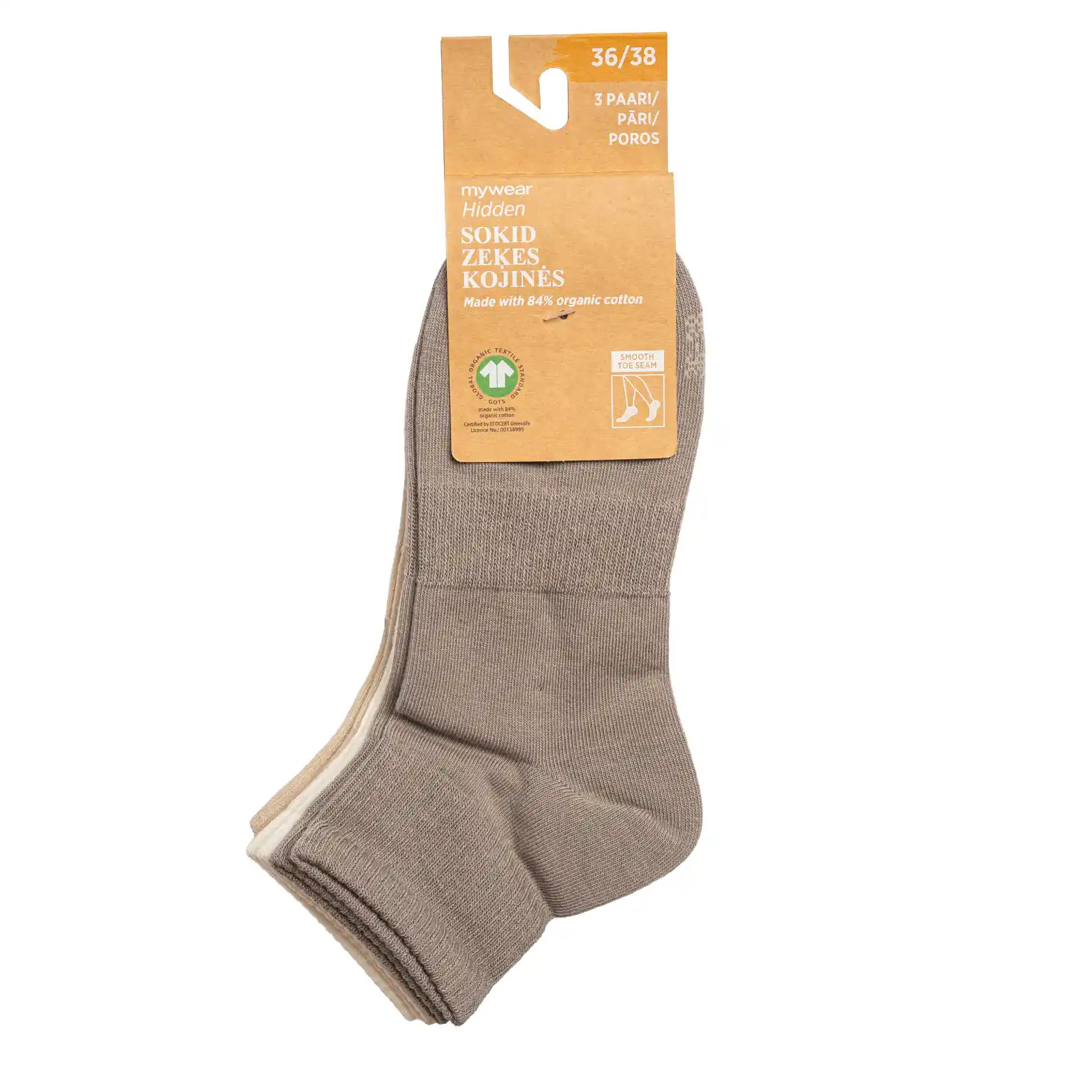 Sokid Mywear lühikesed 3p 36/38