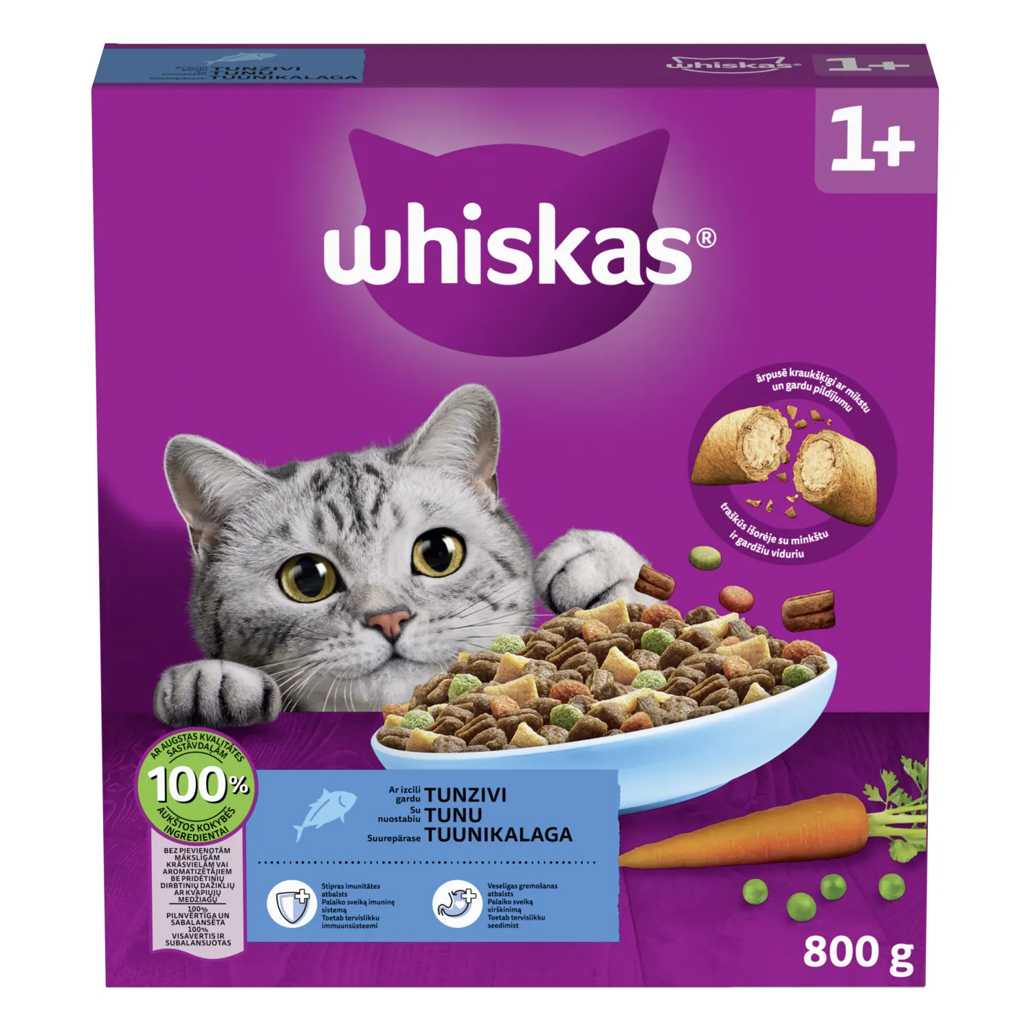 Kassitoit tuunikalaga Whiskas Adult 800g