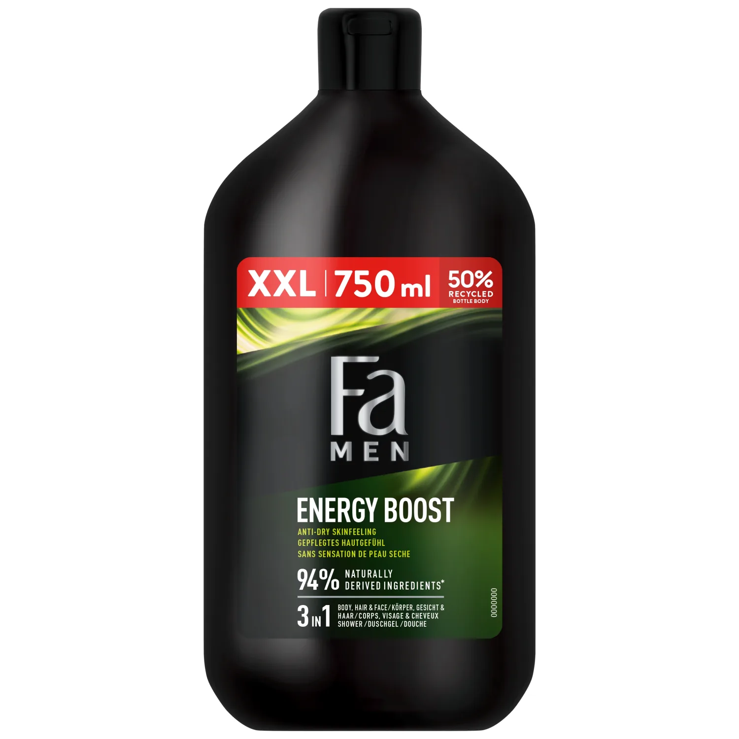 Dušo žėlė FA MEN SPORT ENERGY BOOST, 750 ml