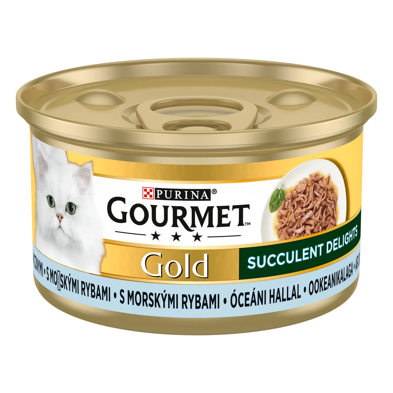 Konservi kaķ. Gourmet Succ.del. ar zivīm 85g