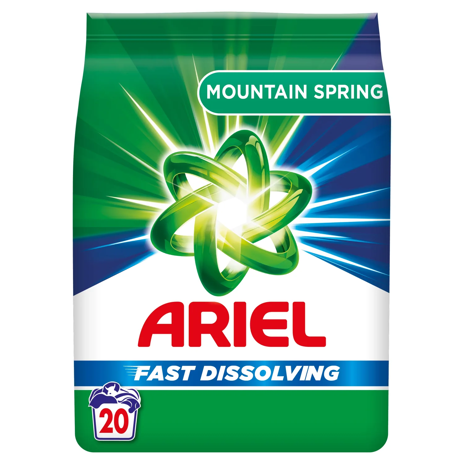 Veļas mazg.pulv.Ariel Alpine Fresh 20MR 1,1kg