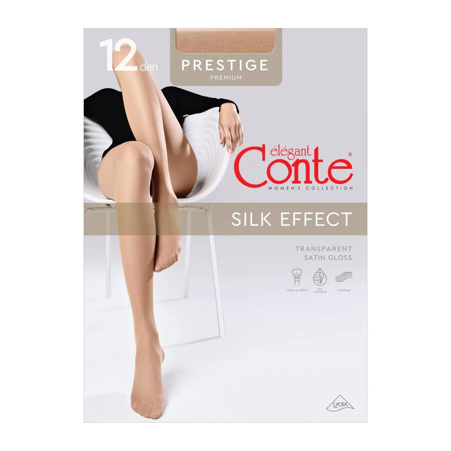 Zeķubikses Conte Prestige12 Beige 2 12d
