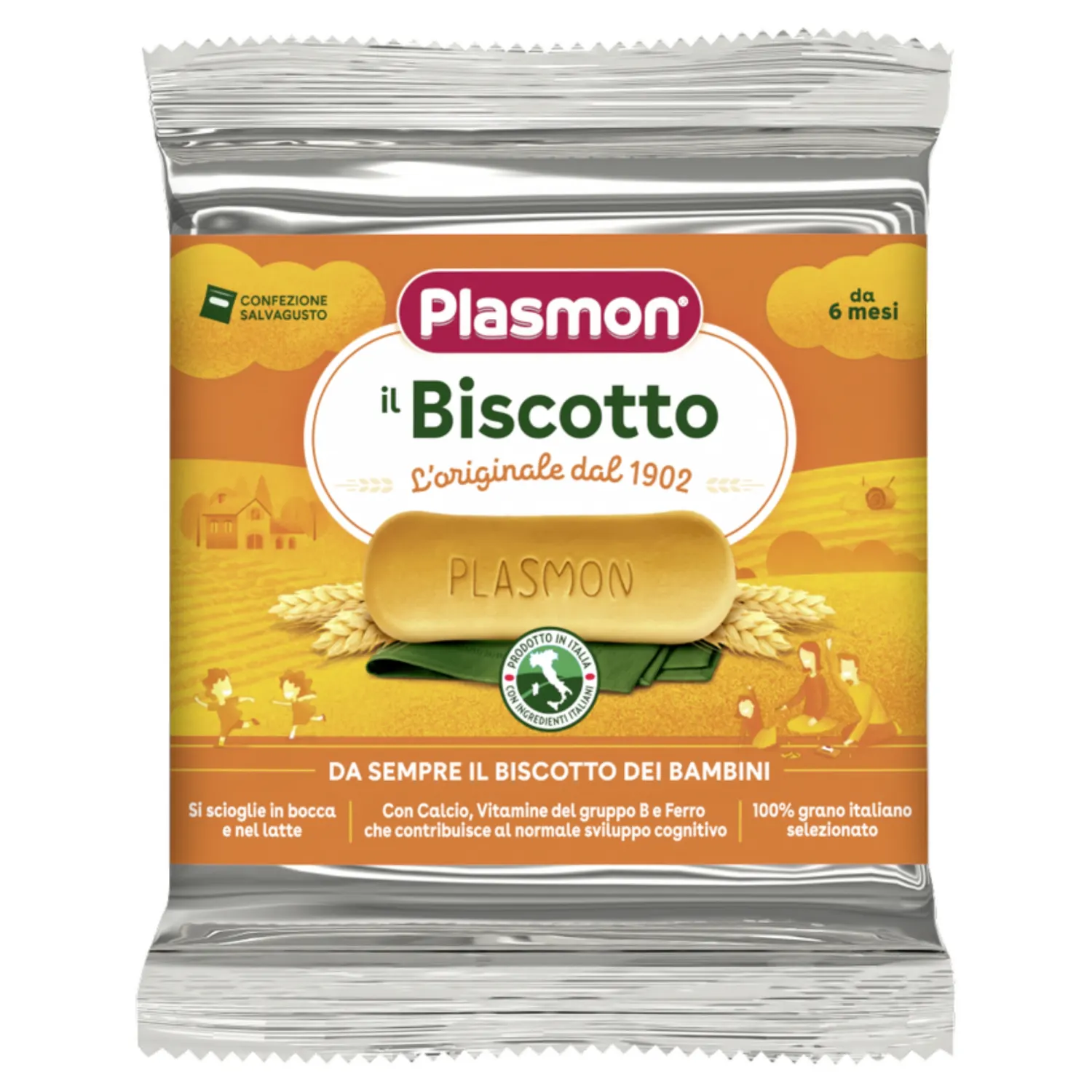 Bērnu cepumi Plasmon no 6 mēnešiem 60 g