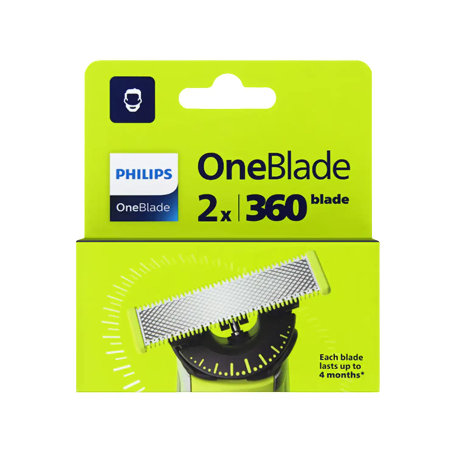 Vahe. terad Philips OneBlade 360 ​​​​2tk