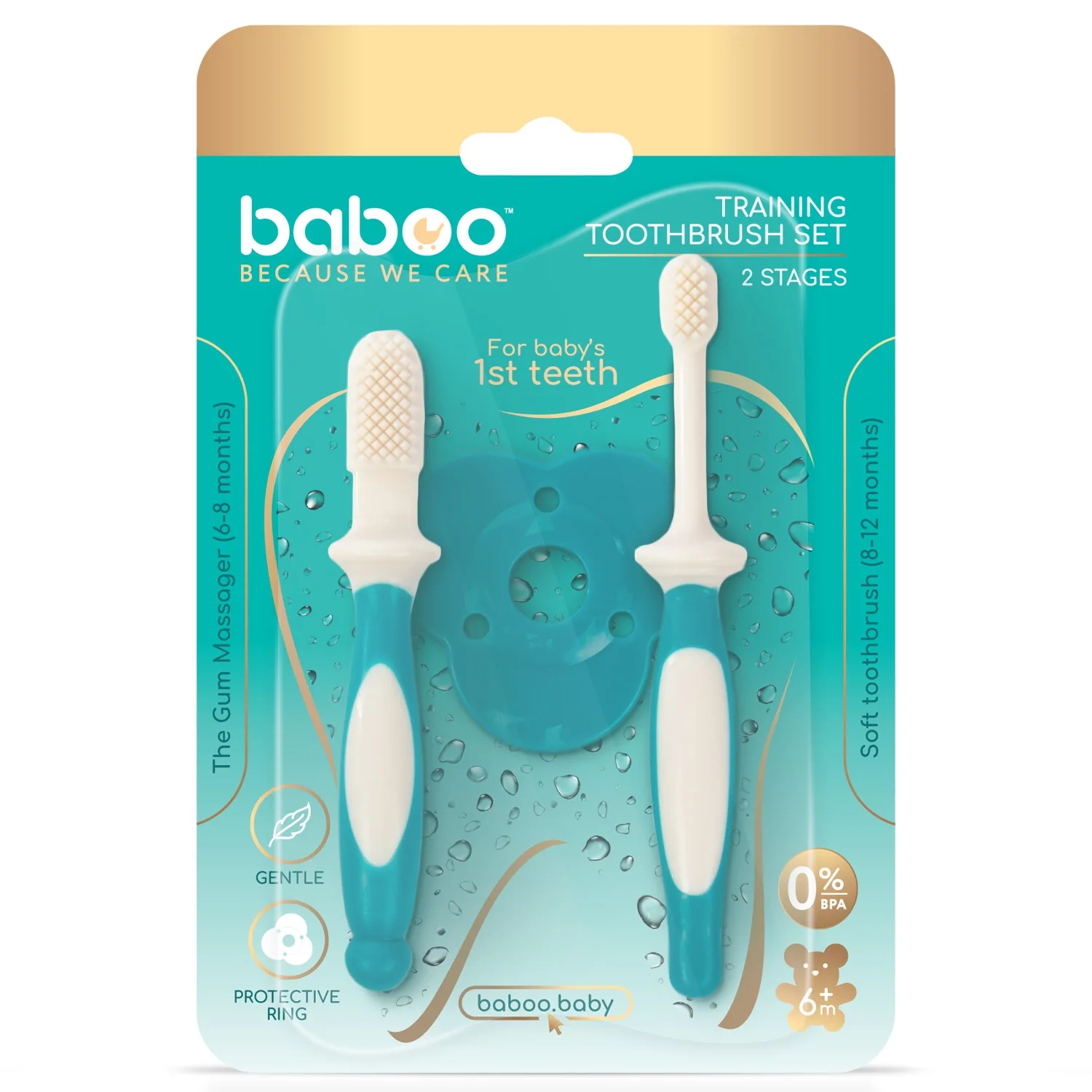 Zobu birstes kompl. Baboo 6+ 2 gab.