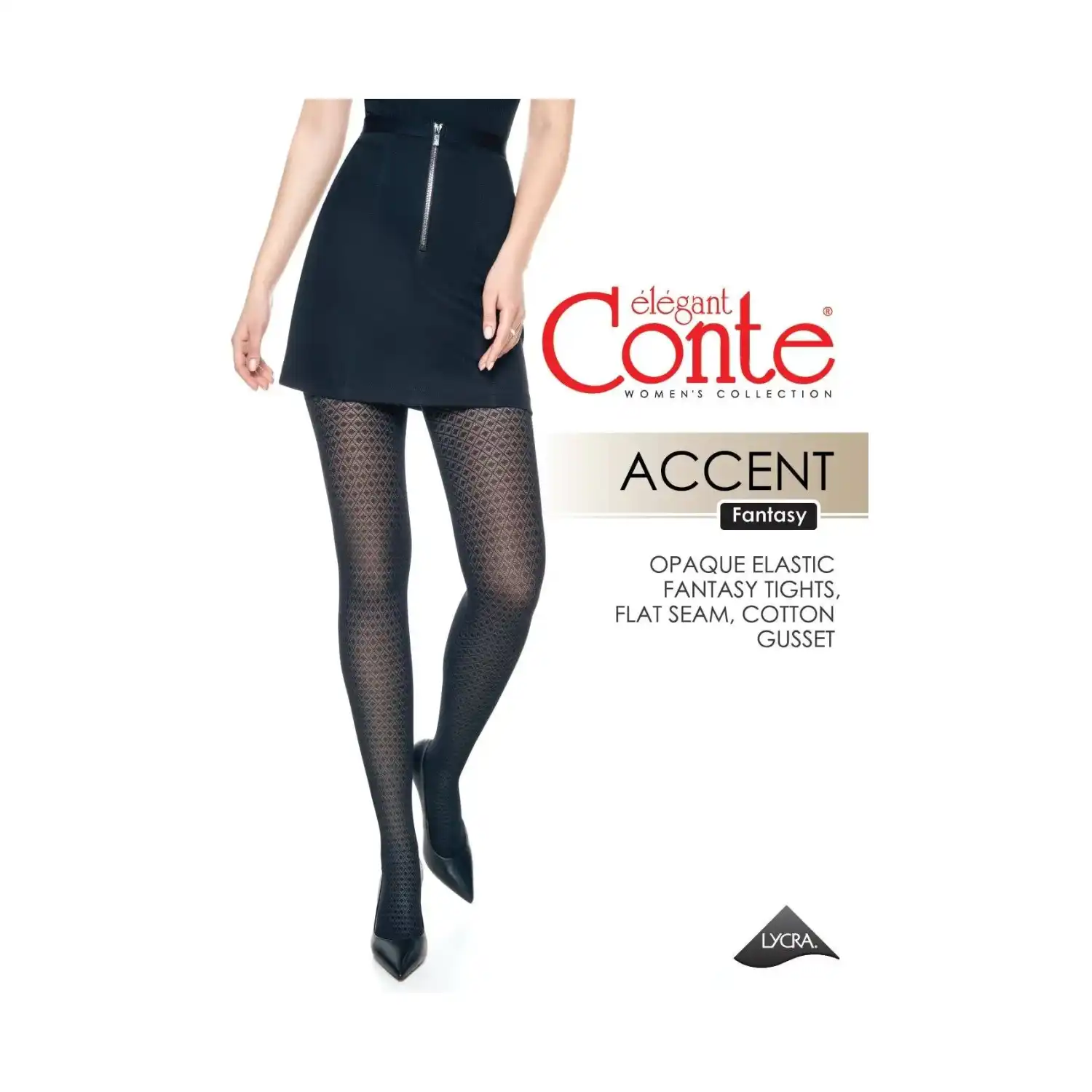 Zeķubikses Conte Accent nero 2