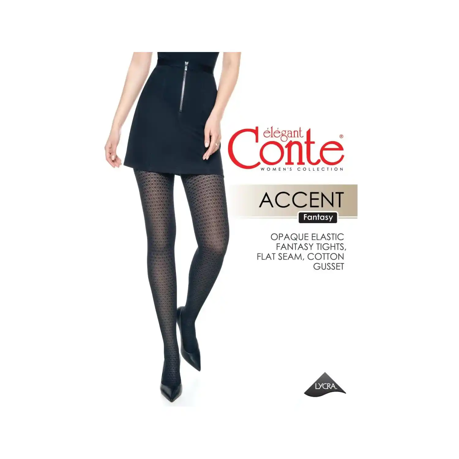 Zeķubikses Conte Accent nero 3