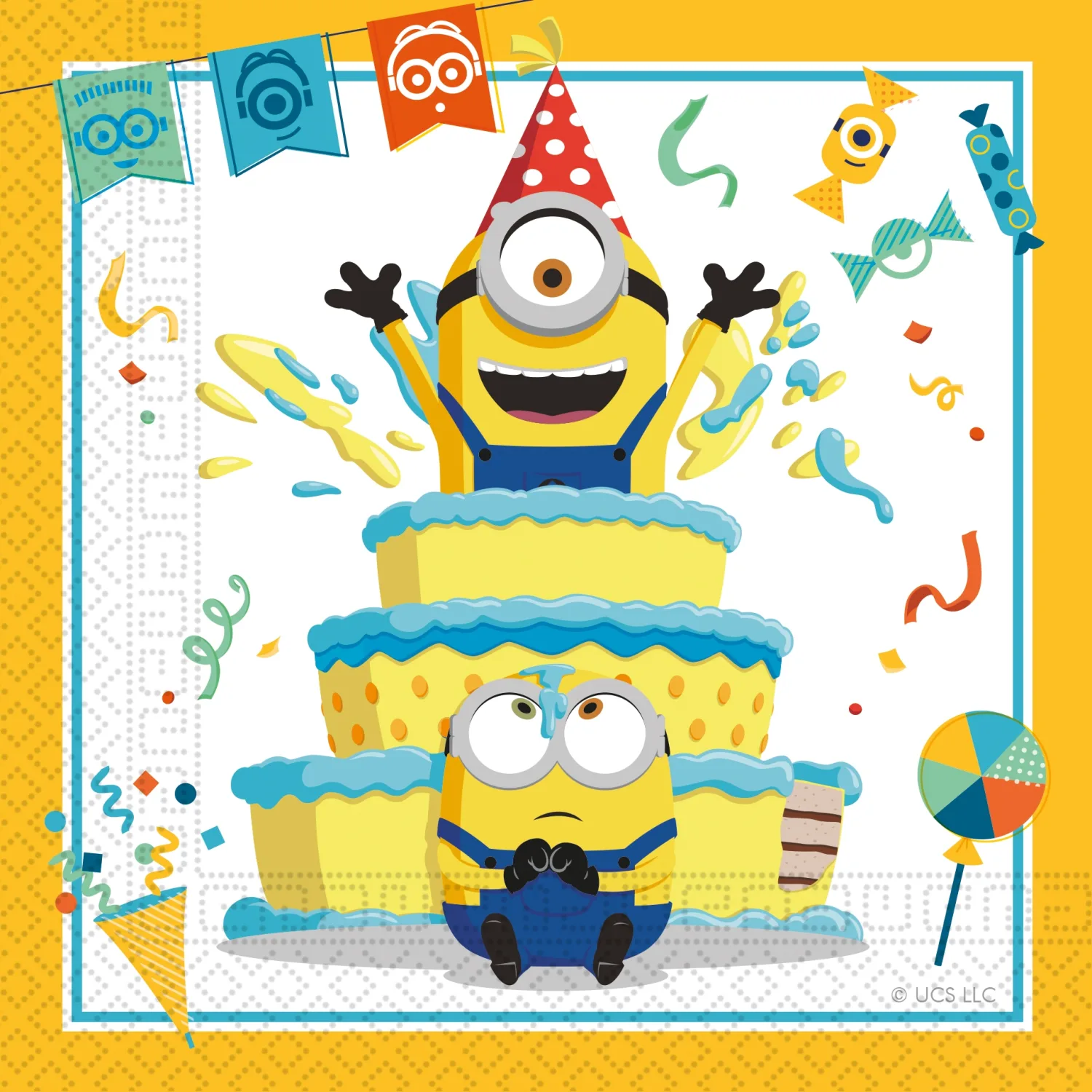 FSC salvetes "Minions" 33x33cm 20gab