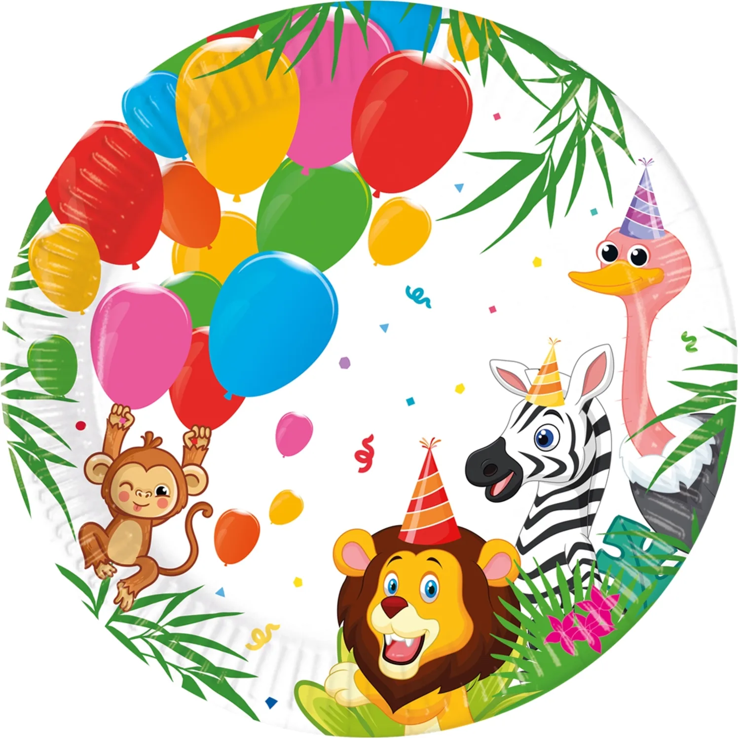 FSC papīrašķīvji "Jungle" 23cm 8gab