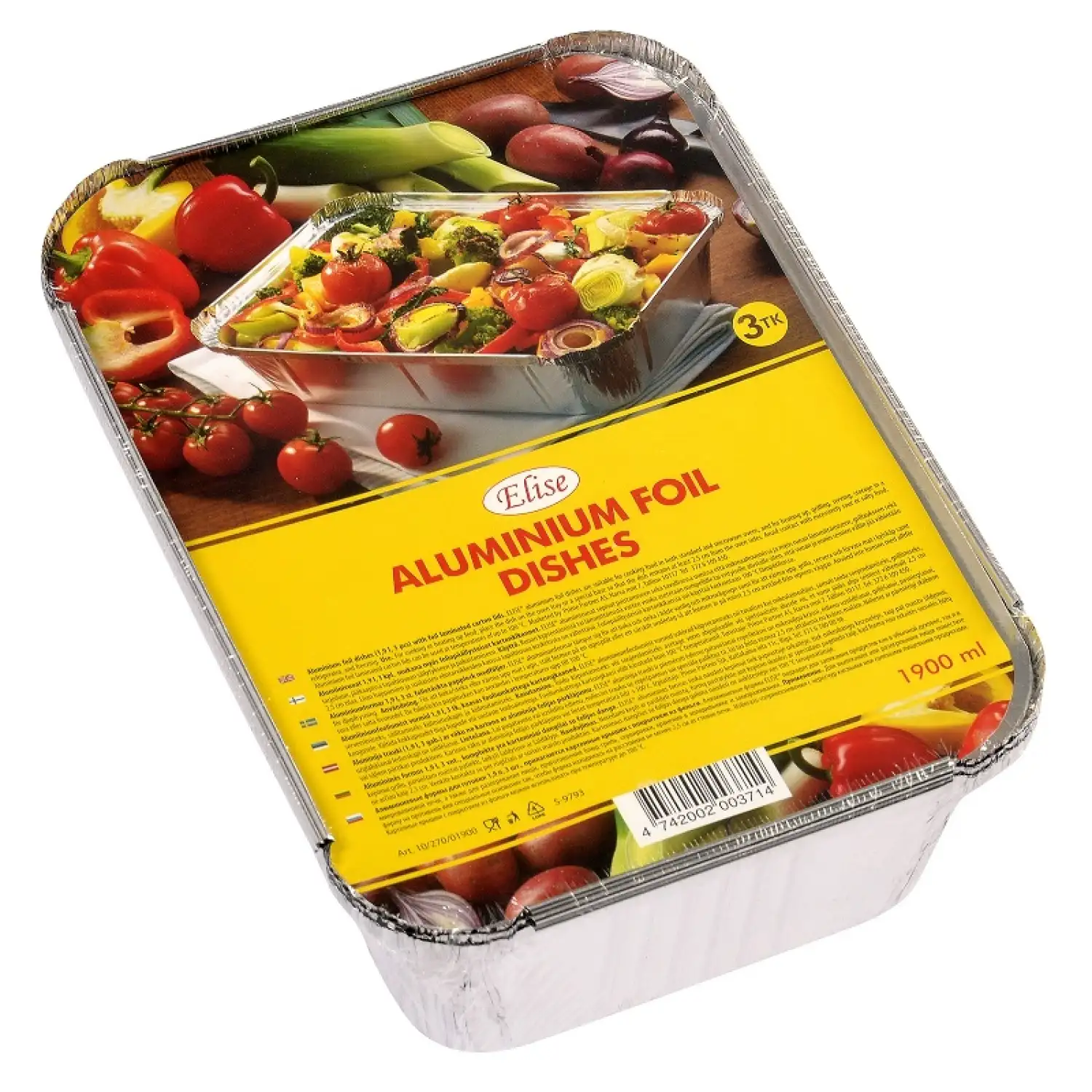 Alium. folijos lekštė ELISE, 1,9 l, 3 vnt.