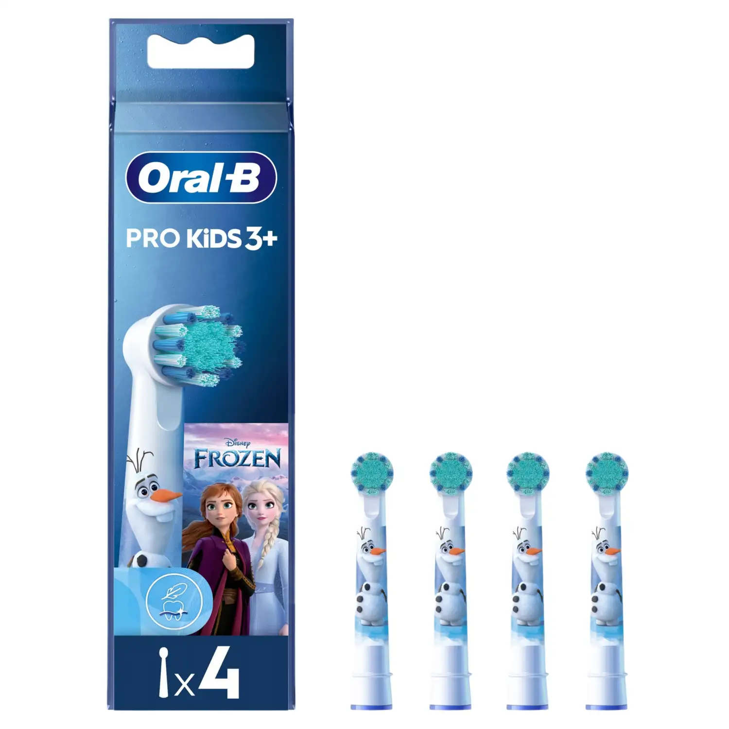 El. dantų šep. galv. ORAL-B FROZEN, 4 vnt.