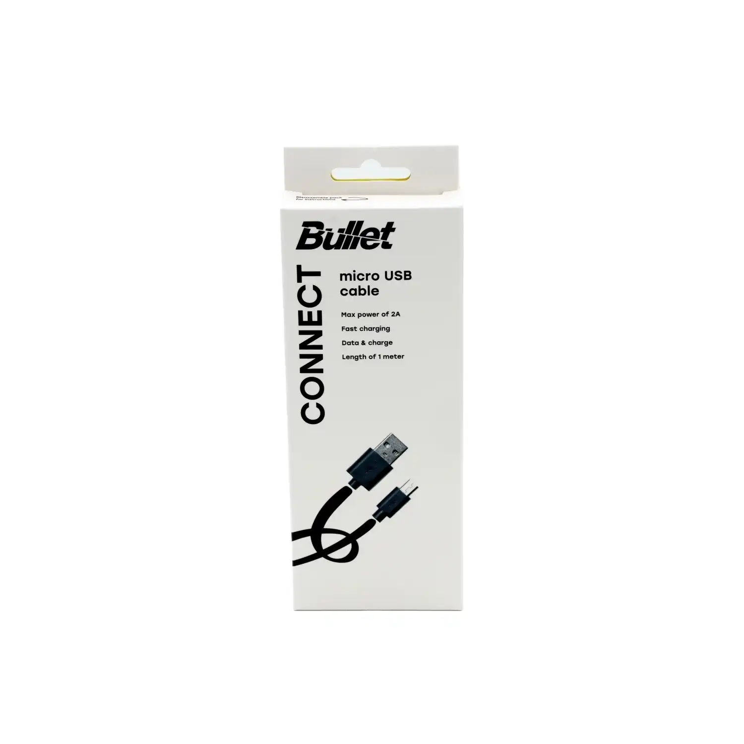 Laidas BULLET MICRO USB, 1 m, AW26