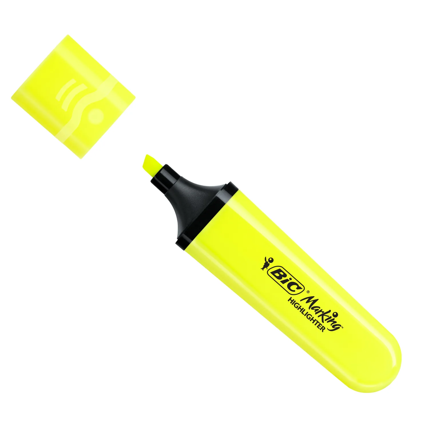 Marker Bic b12 kollane neoon BS26