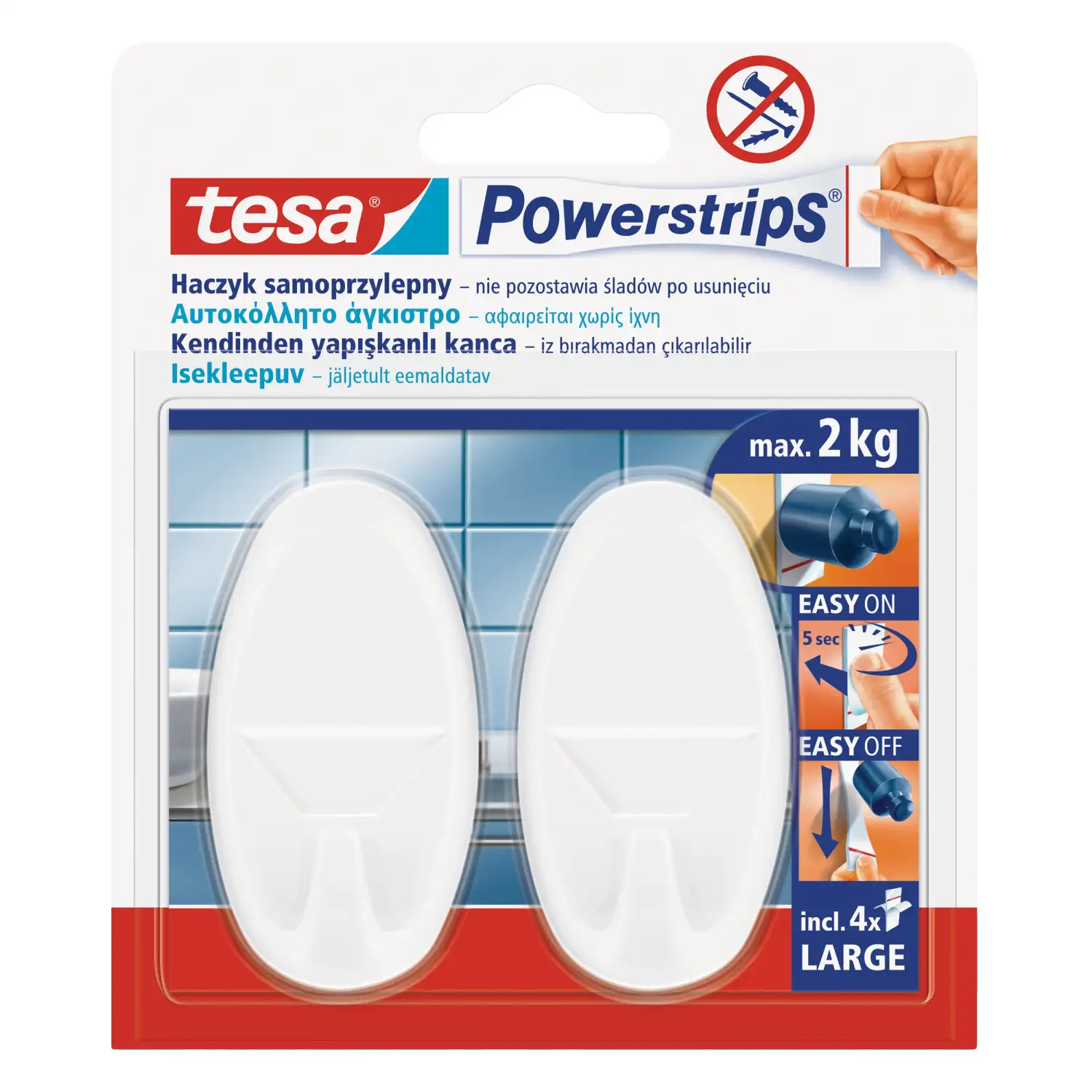 Āķis Tesa Powerstrip 2 gabx2kg 58013
