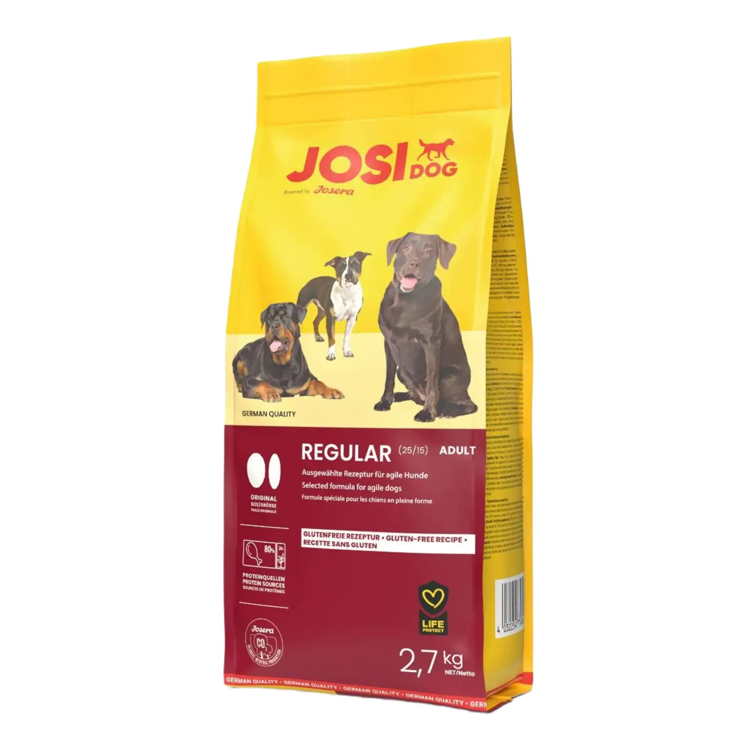 Maistas šunims JOSIDOG REGULAR, 2,7 kg