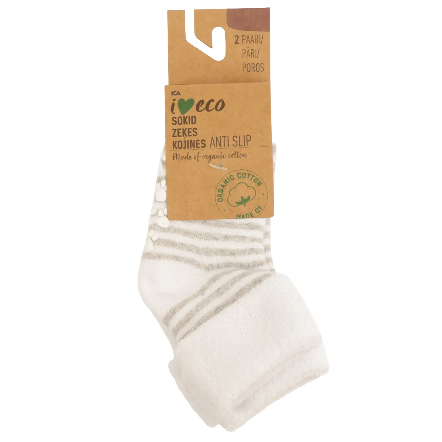 Beebi sokid I Love Eco 2p 0-6m