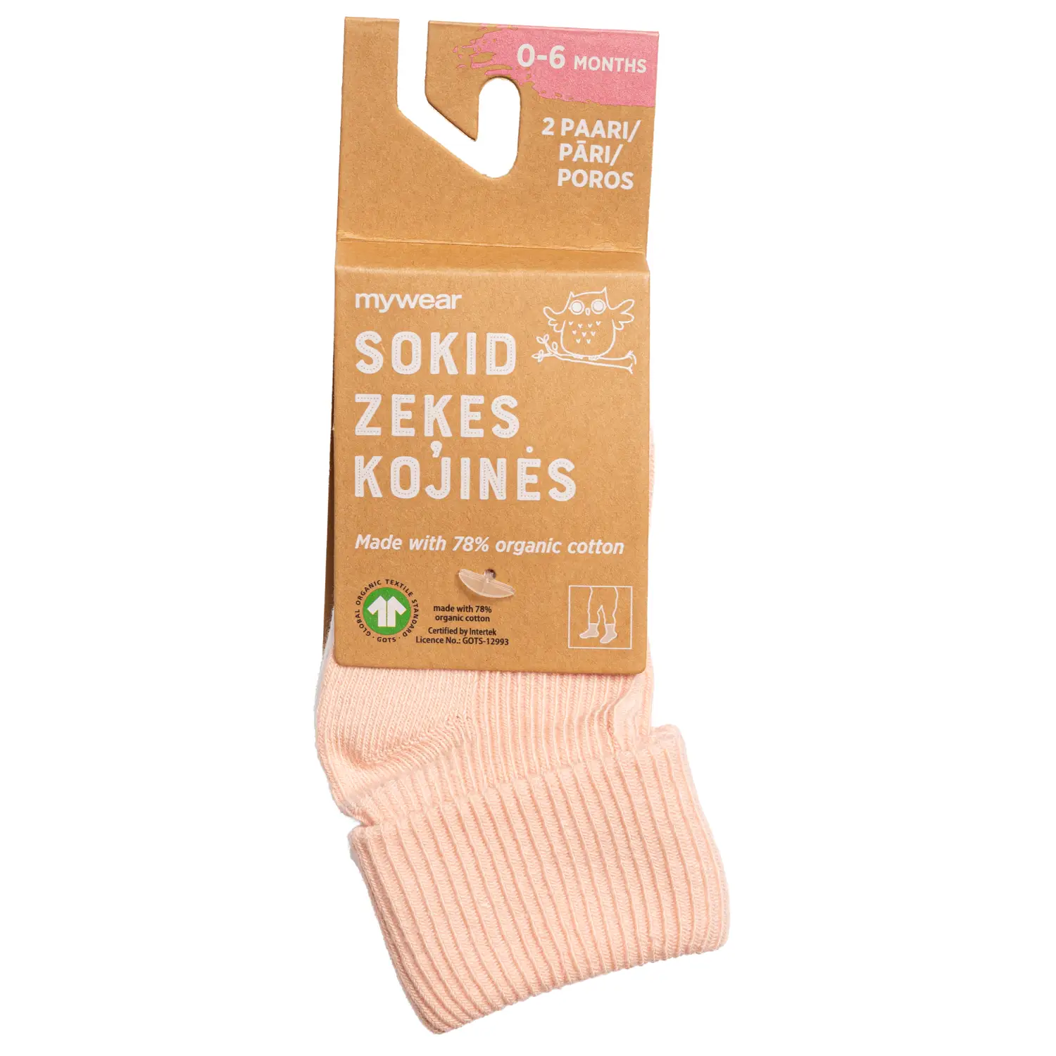 Zīdaiņu zeķes Mywear 2p 0-6 m