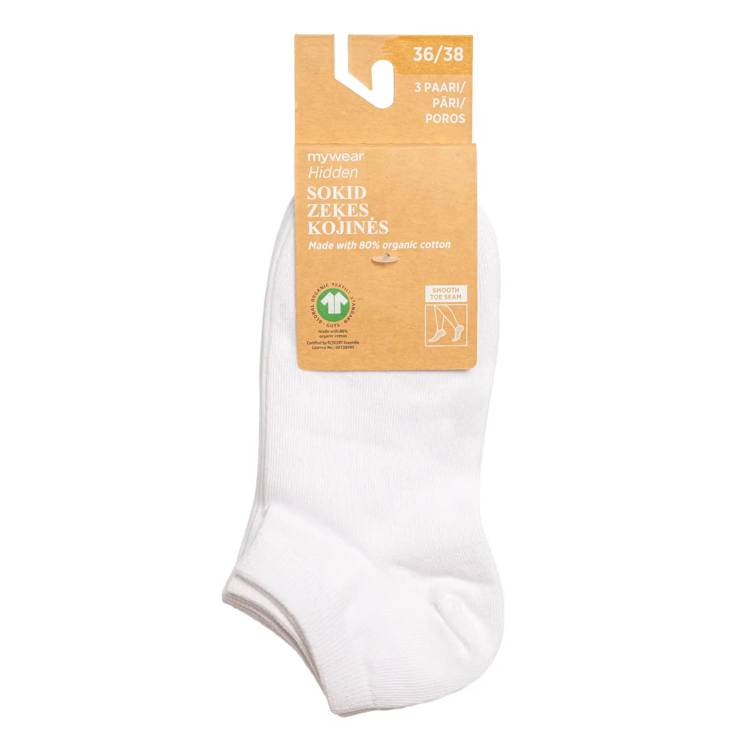 Sokid Mywear lühikesed 3p 36/38