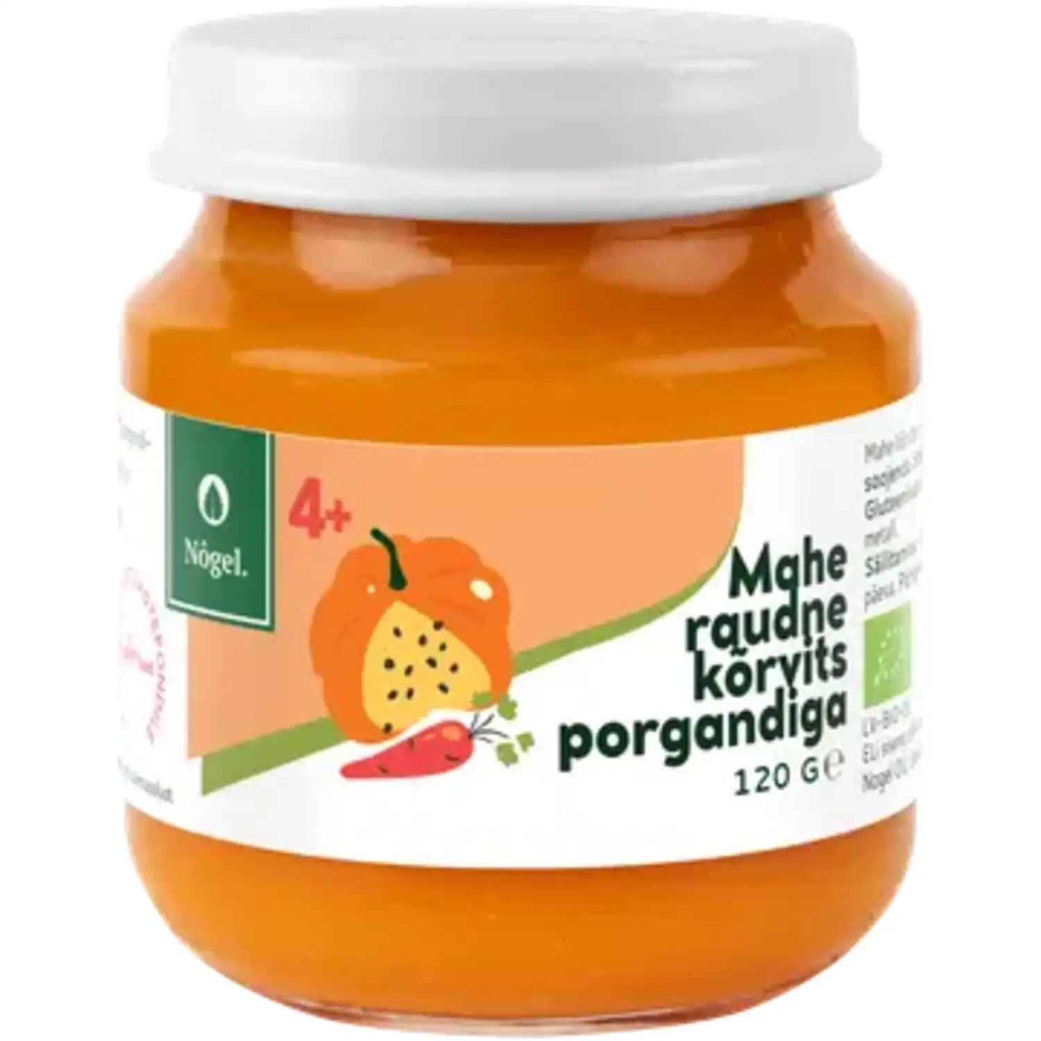 Kõrvitsapür. porg., rauaga Nogel öko 120g