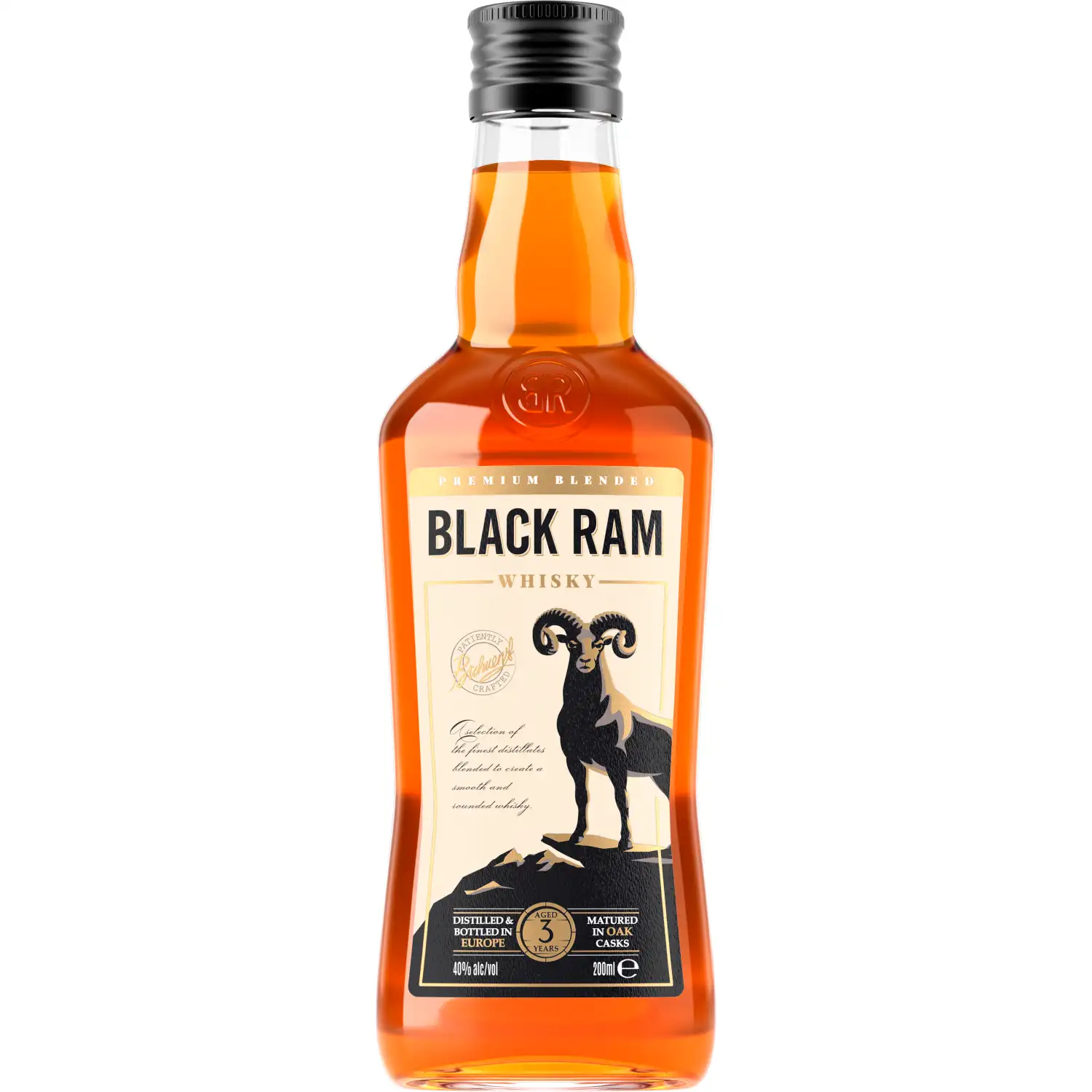 Viskijs Black Ram 40% 0,2l