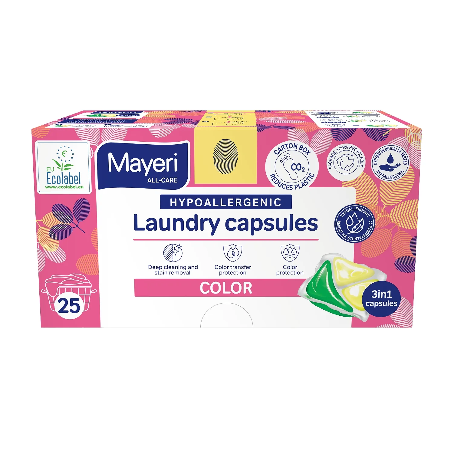 Pesukapslid Mayeri Color Hypoallergenic 25tk