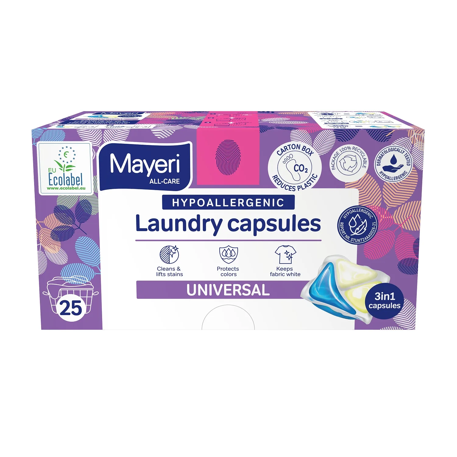 Pesukapslid Mayeri Universal Hypoallerg. 25tk