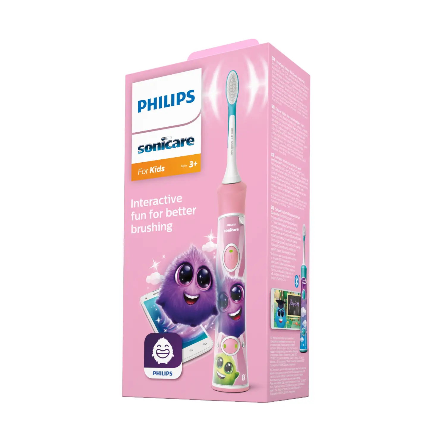 Elektrinis dantų šep. PHILIPS KIDS, rožinis