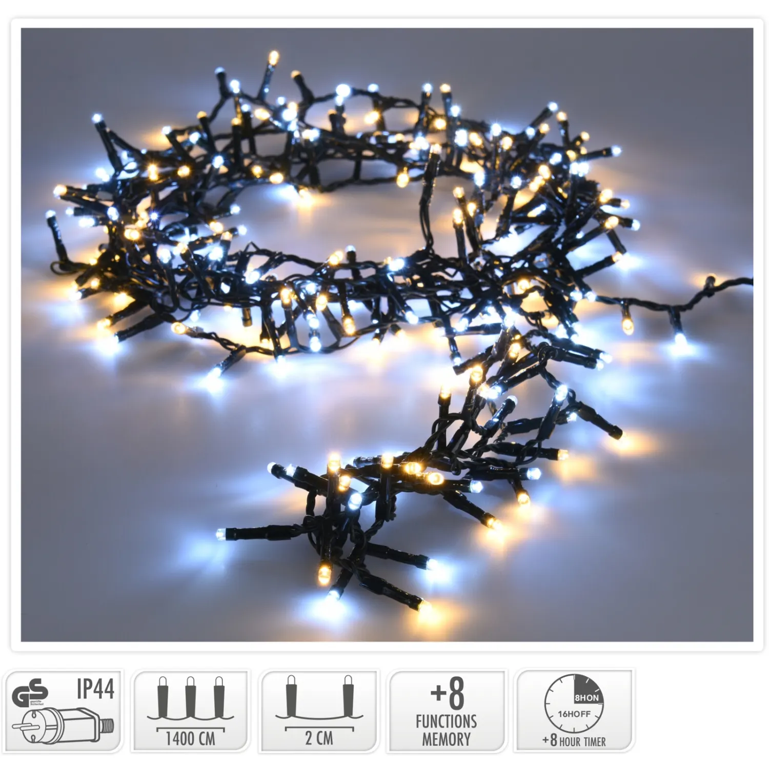 Gaismas virt., 700 LED, divas krās. CH26