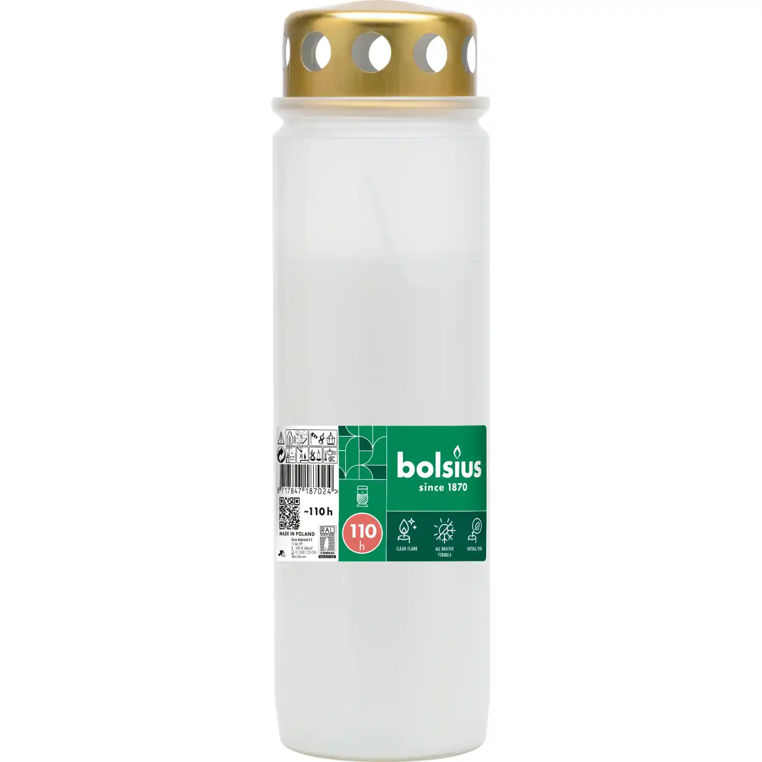 Kalmistuküünal Bolsius 23cm 110h ST26