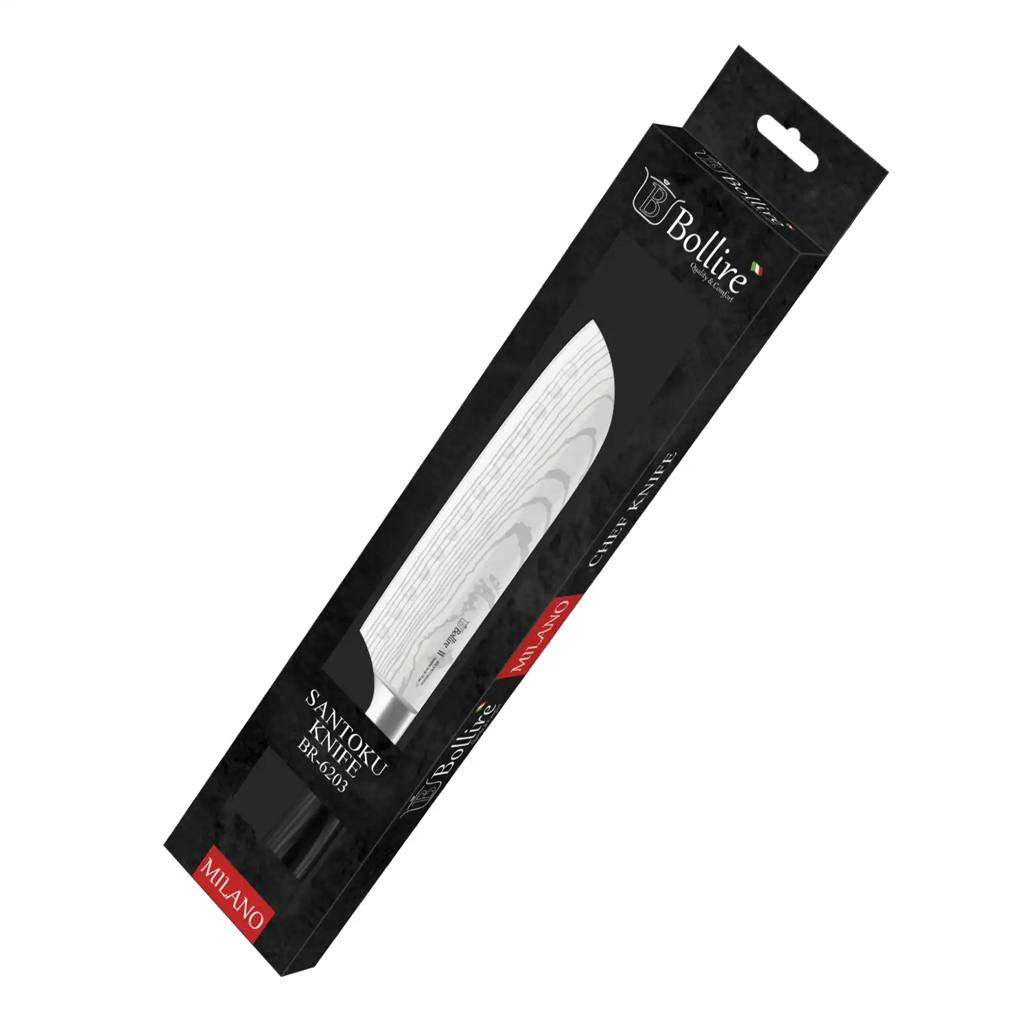 Santoku nuga Bollire 18cm, 2.5mm BR-6203