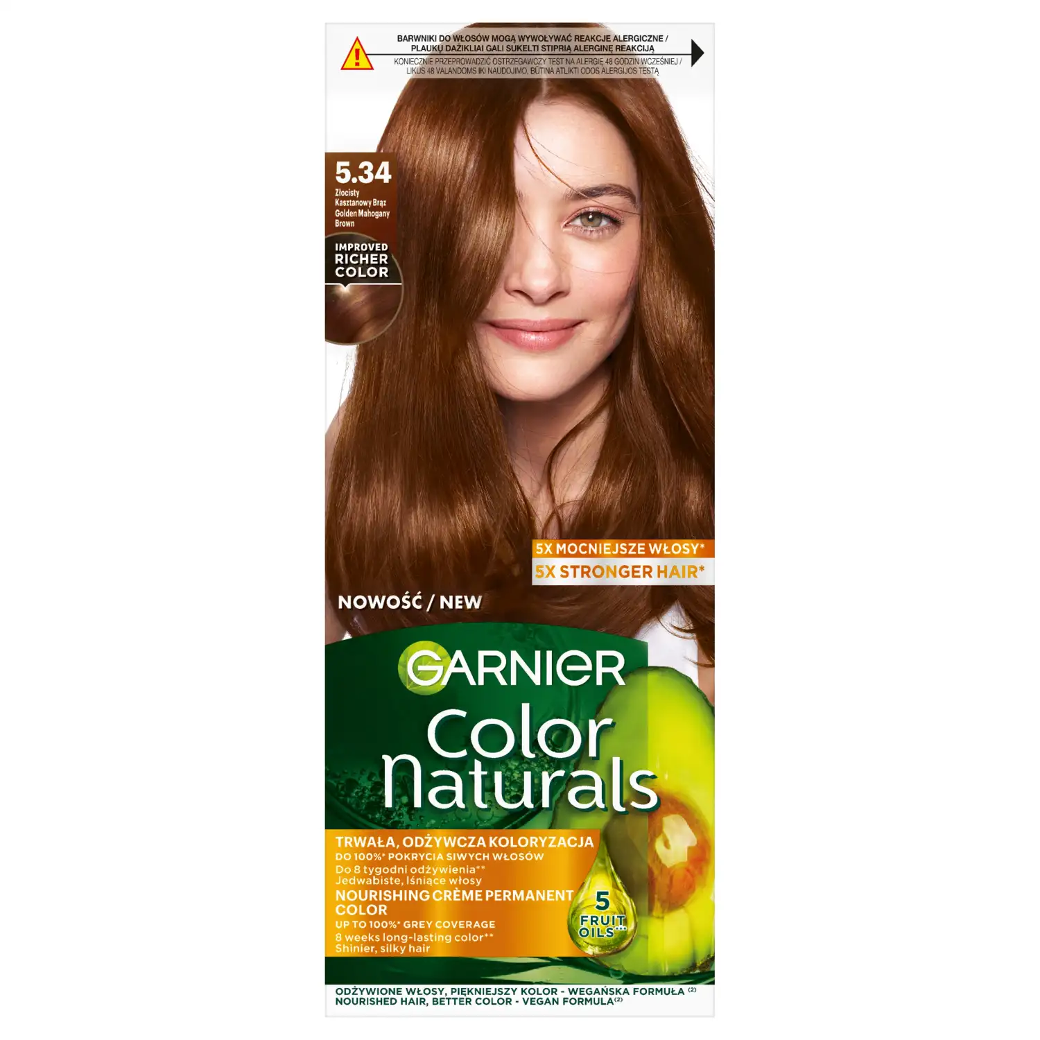 Plaukų dažai GARNIER COLOR NATURALS, 5,34