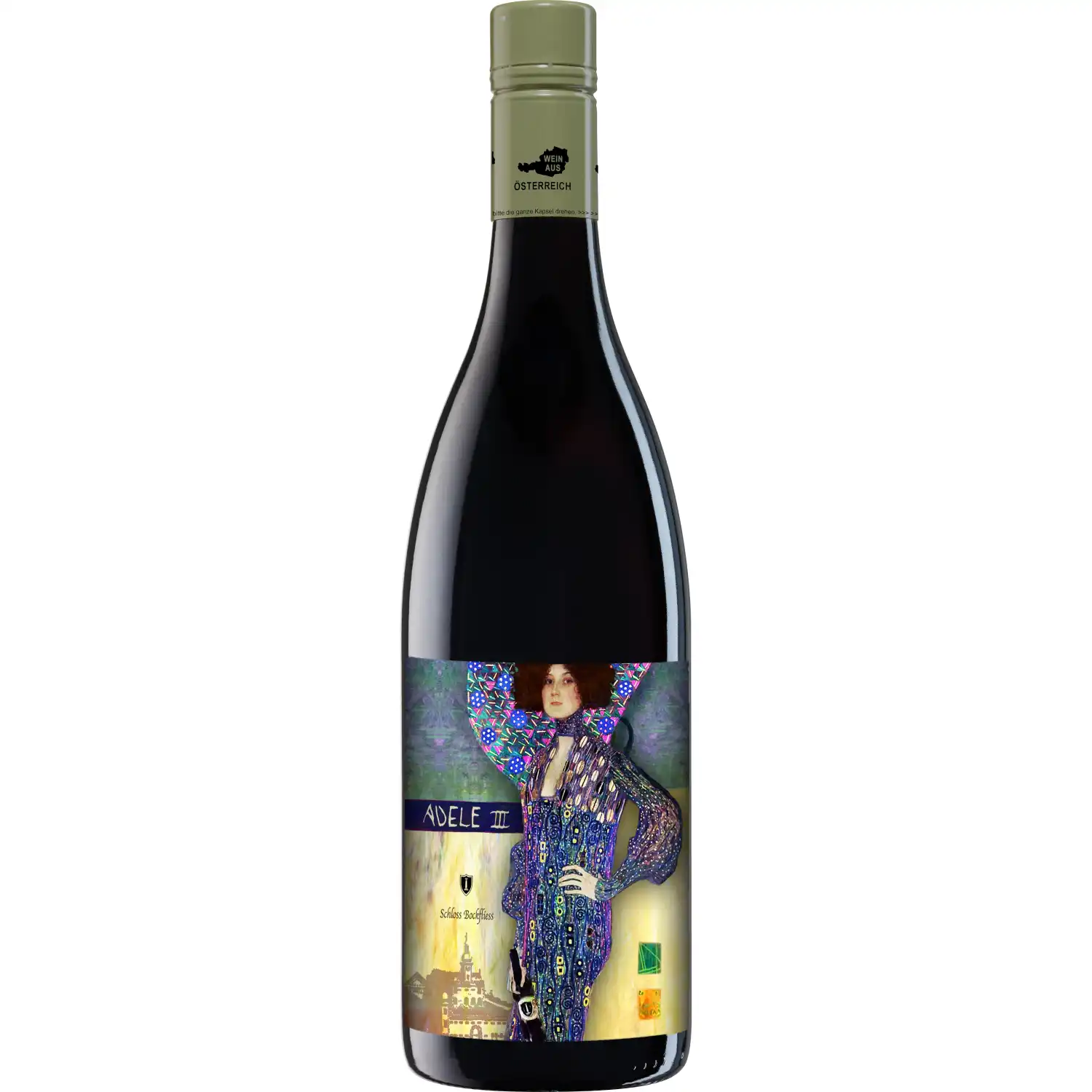 Raud. sausas vynas ADELE II, 13,5 %, 0,75 l