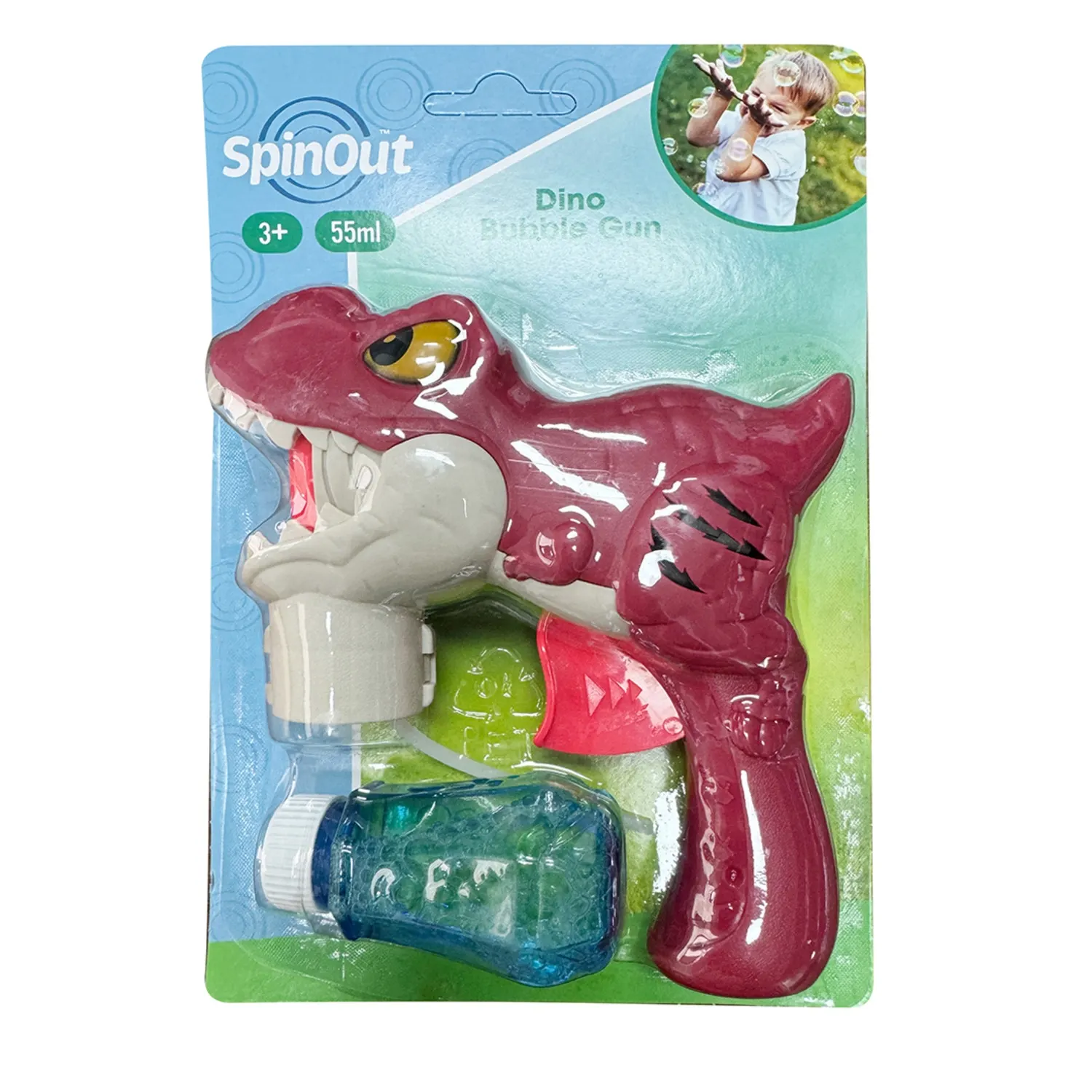 Ziepju burbuļu pistole Spinout dino SB26