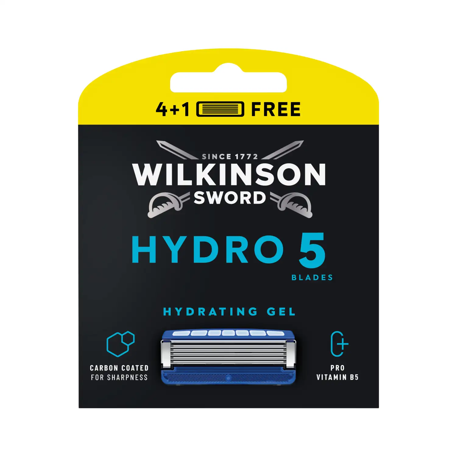 Skustuvo galv. WILKINSON SWORD HYDRO 5, 5 vnt